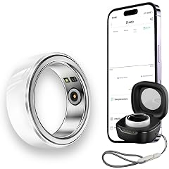 Fitness Smart Ring - Bluetooth 5 1 Blood Oxygen Monitoring Health Tracker for Heart Rate Monitor Sleep Pedometer