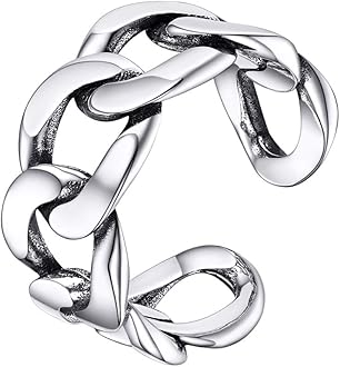 925 Sterling Silver Adjustable Open Ring for Women, Solid Sterling Silver Stackable Ring, knuckle Finger Ring, Pinky Ring, Come with Box