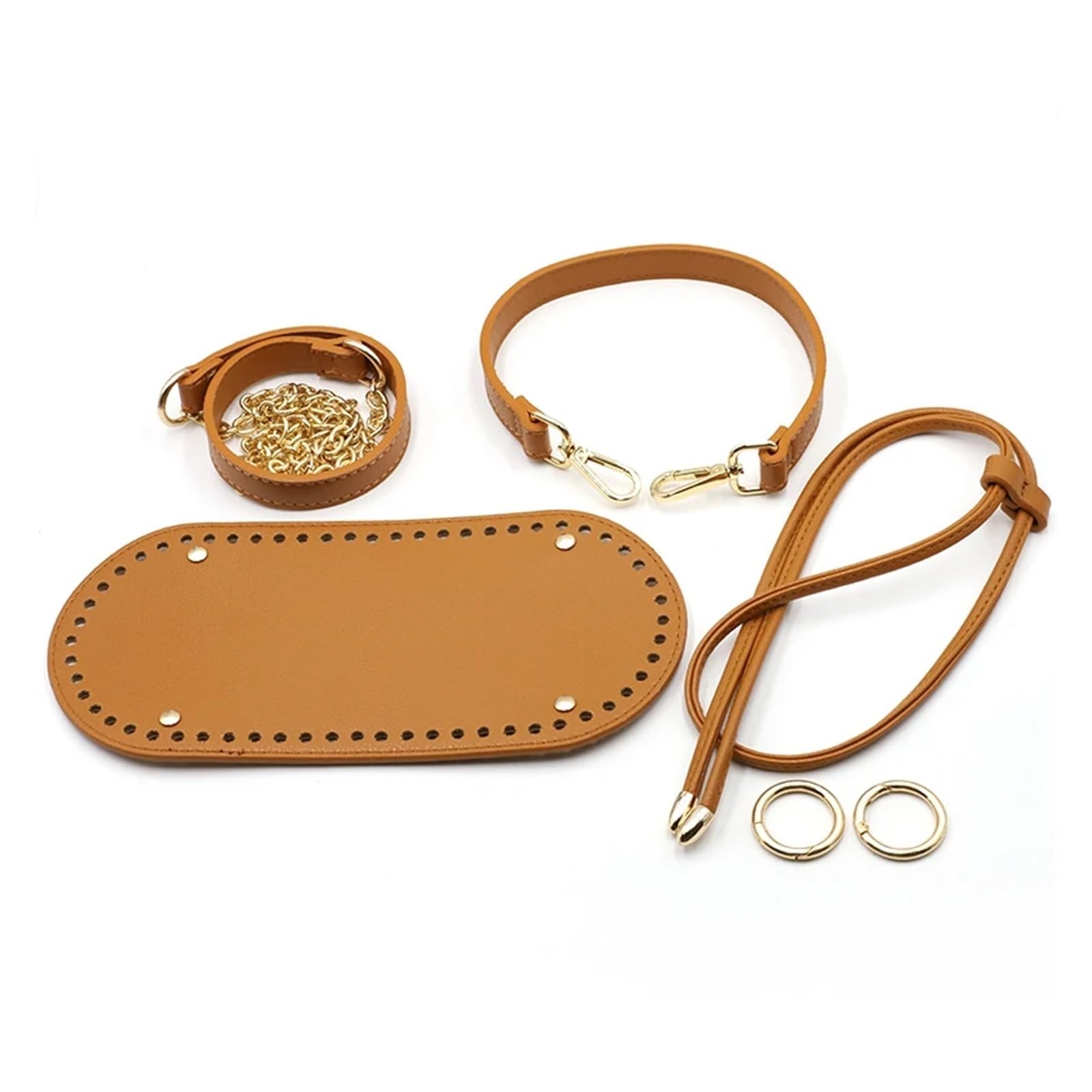 Kit De FabricacióN De Bolsos De Hombro Juego de 7 piezas de accesorios de cubierta de solapa inferior de bolso hecho a mano for bolsos, correas de hombro for bolsos DIY, bolsos cruzados Para Hacer Bol