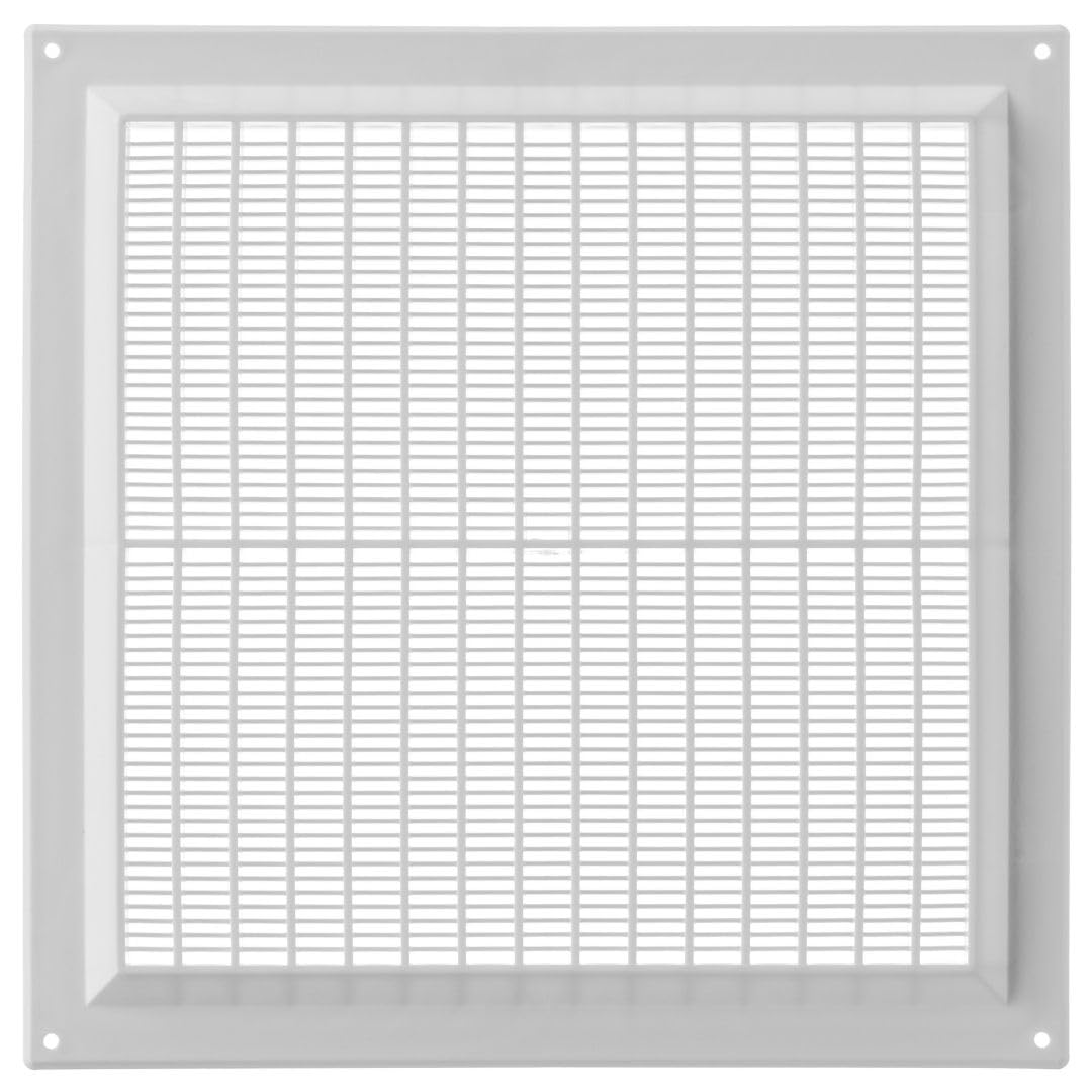 Lirast White 250X250mm / 10X10 Inch Plastic Ventilation Grille - Air Vent Cover