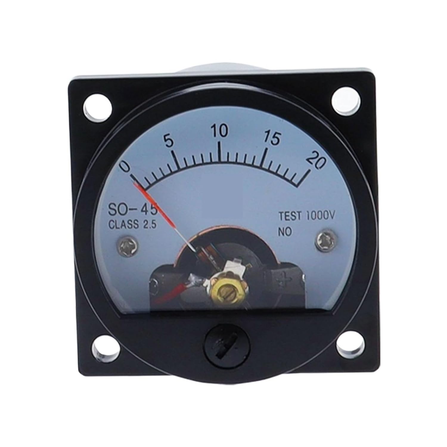 SO-45 AC Analog Ammeter 1A 2A 3A 5A 10A 15A 20A 30A 50A etc, Pointer Meter/Current Meter/Panel Meter(20A)