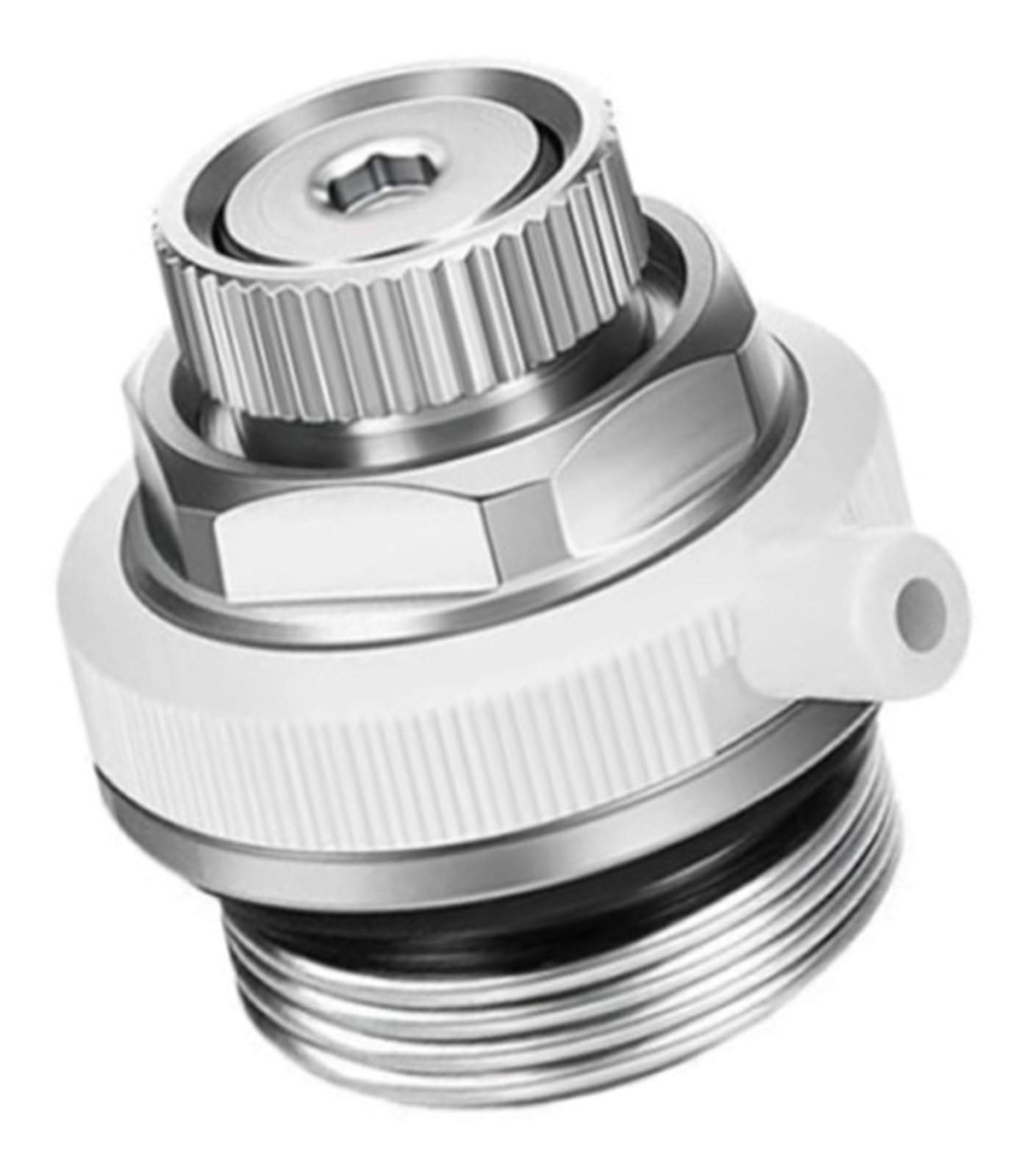 Valvola di sfiato for radiatore Sfiato automatico for riscaldamento in acciaio inossidabile in ottone da 1/2 pollice for impianti di riscaldamento centralizzato(5PCS)