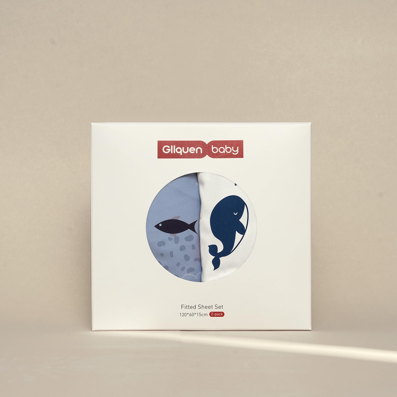 Lenzuola Per Lettino 120x60cm - 2 Pezzi In Microfibra, Angoli Elasticizzati, Tema Balene - Foto 6