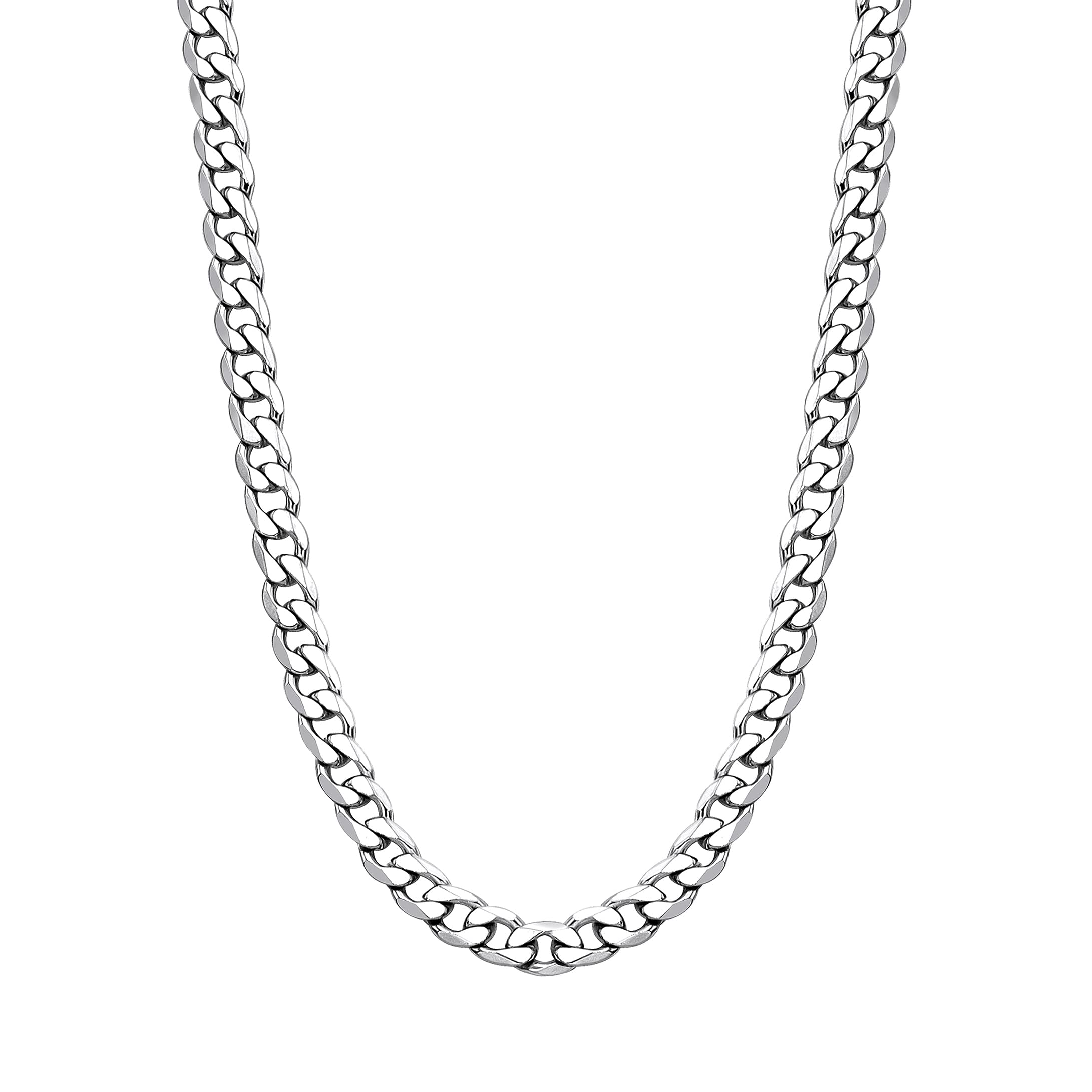 Cadena cubana de eslabones de acero inoxidable de 4.5 mm y 8.5 mm para hombre y mujer, de 16 pulgadas y 36 pulgadas, acero inoxidable, JN06405SR232602