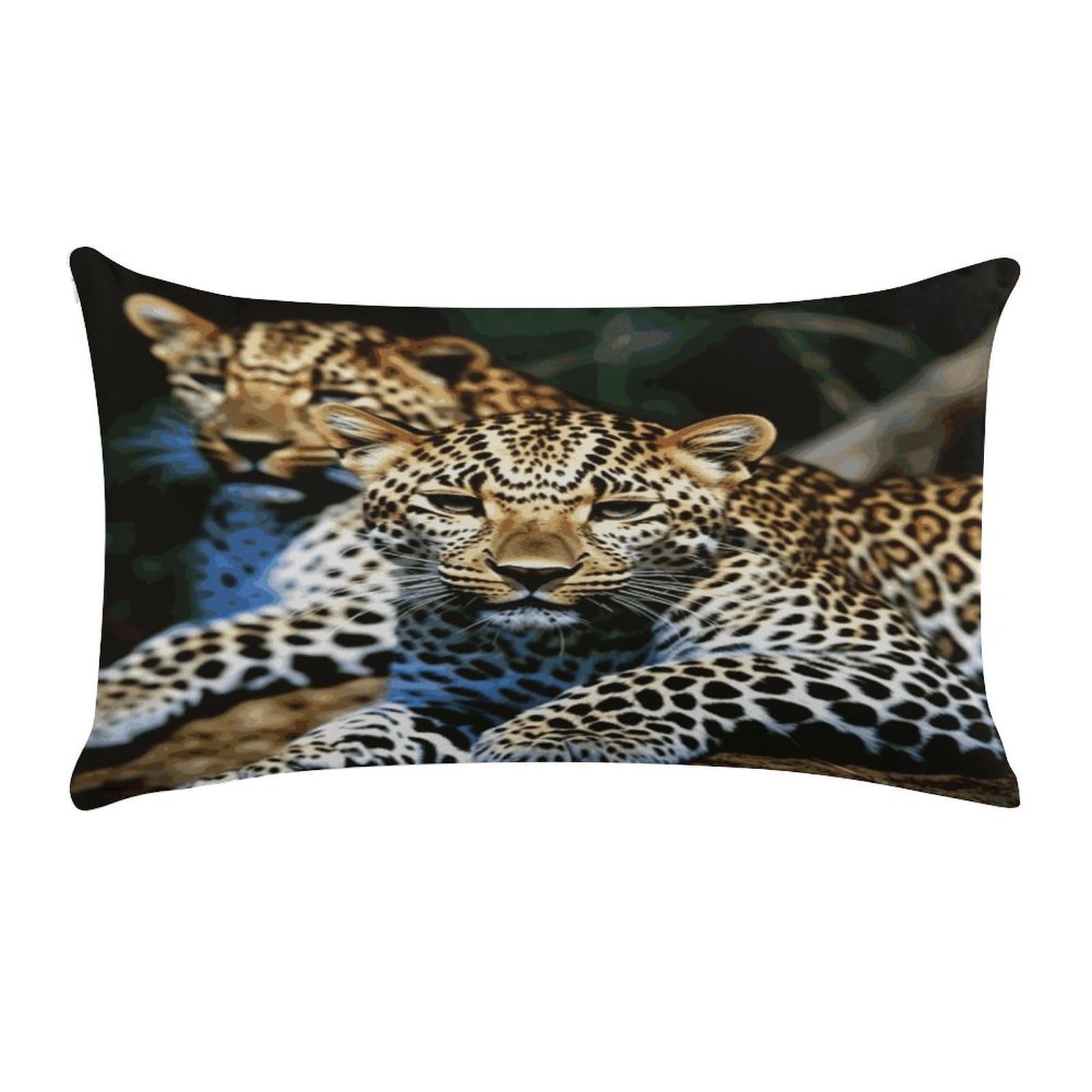 Leopard Pillow Cover Super Soft Pillowcase Luxury Cozy Fuzzy Velvet Pillow Shams Breathable Standard Pillow Cases with Zipper Wrinkle-Free Pillow Cover 12 "×20 "