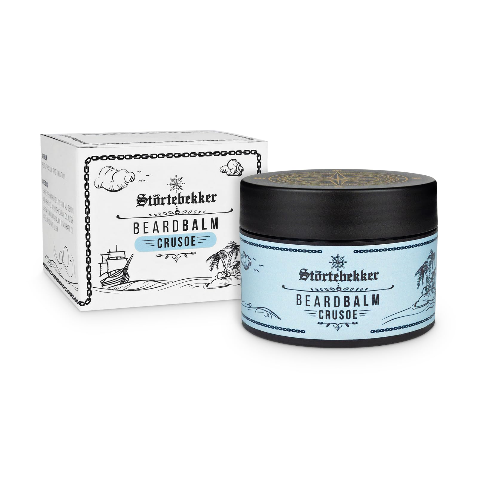 Störtebekker® Premium Anti Juckreiz Set - Hochwertiges Bartpflege Set für Männer - mit Bartöl Sandelholz, Bartbalm, Bartbürste, Bartshampoo - tägliche Bartpflege gegen Juckreiz - Geschenkidee Herren