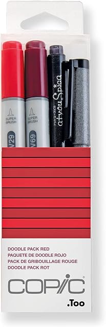 Copic Doodle Pack - Red