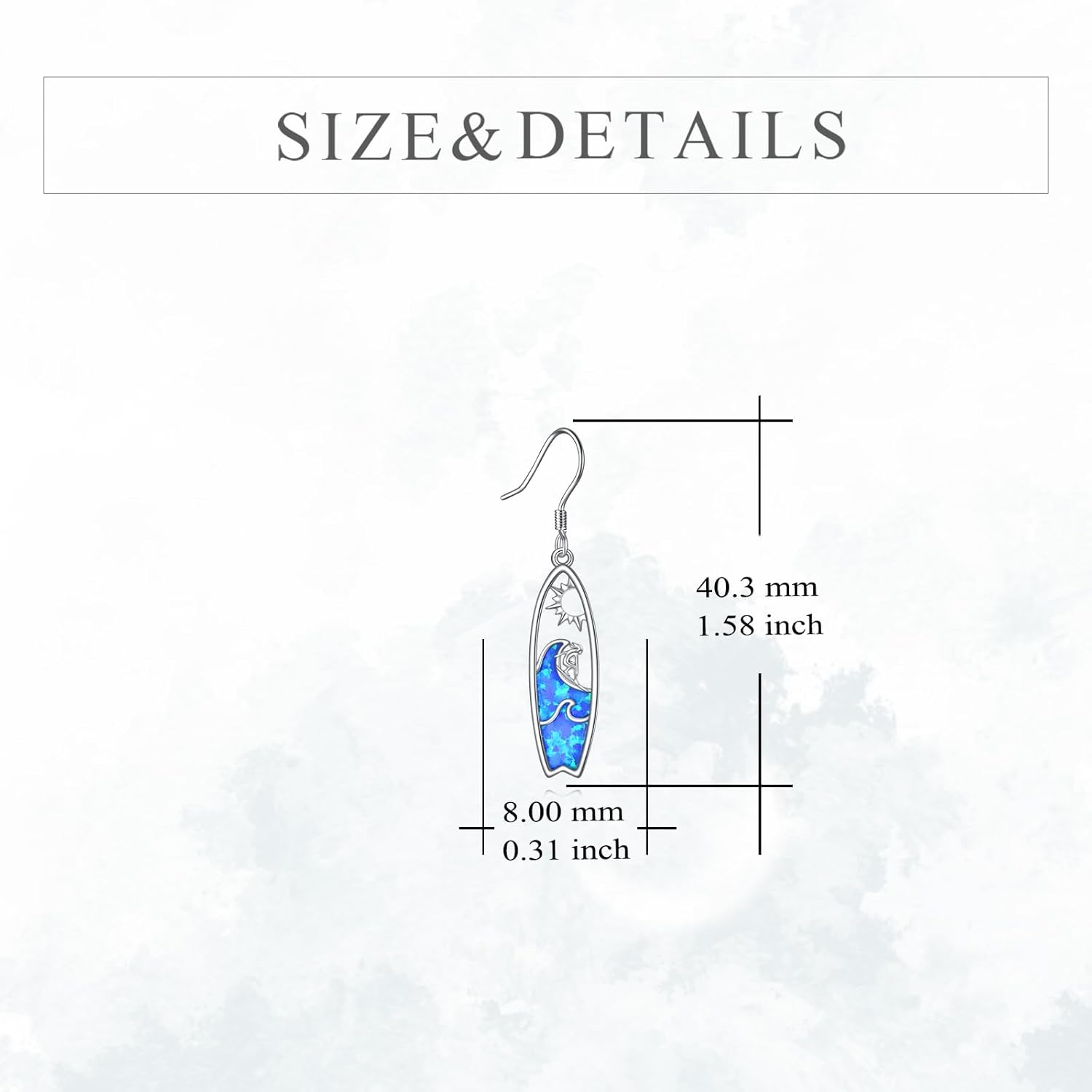 Summer Themed Earrings Sterling Silver Moonstone Ocean Animal Dangle Drop Earrings Summer Beach Holiday Jewelry Gift for Women