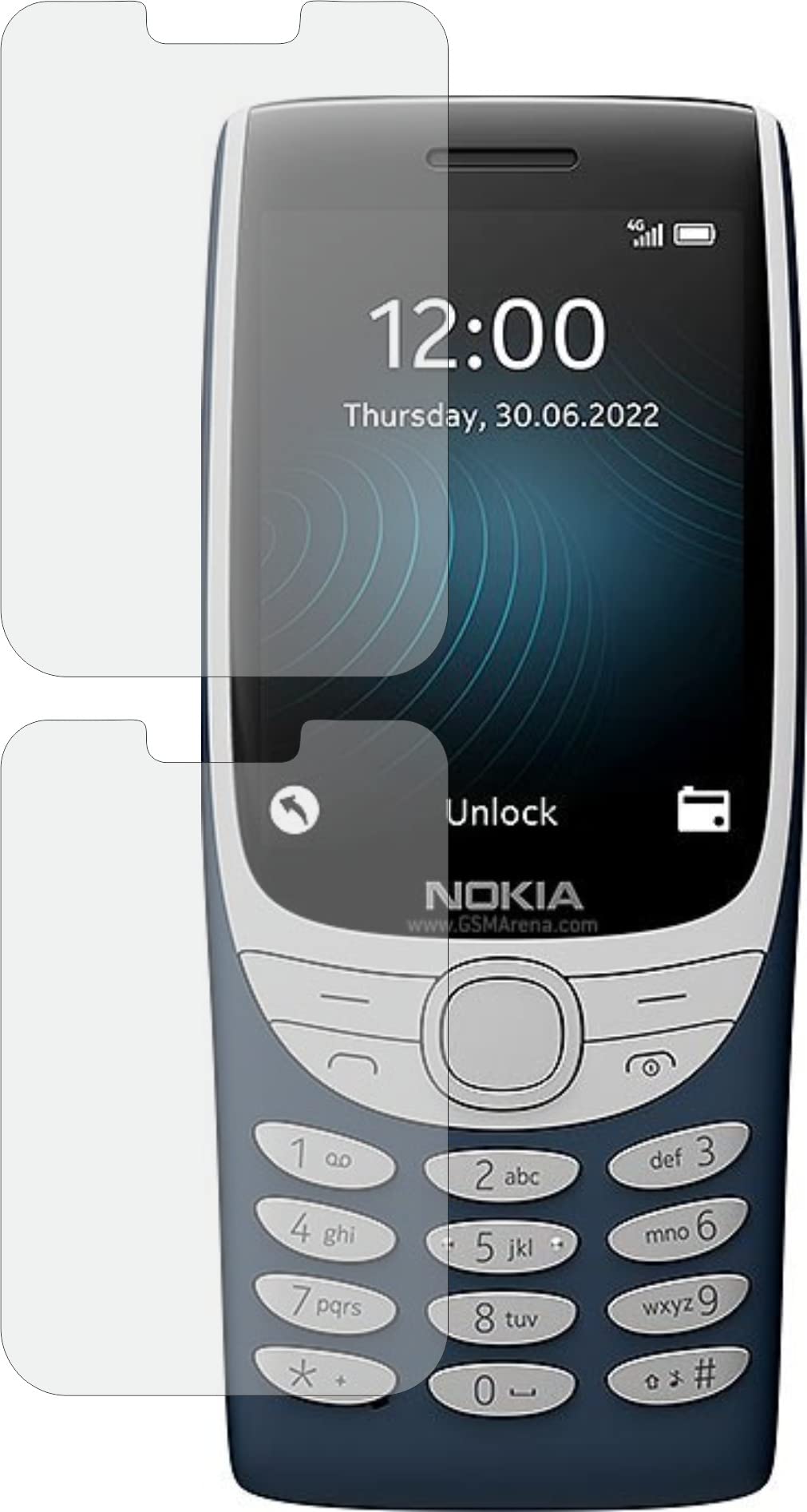 FASHEEN Screen Guard, Flexible, Shatterproof 9H Nano Fiber, Not a Tempered Glass, Not Edge to Edge, Hammerproof Impossible ScreenGuard for NOKIA 8210 4G