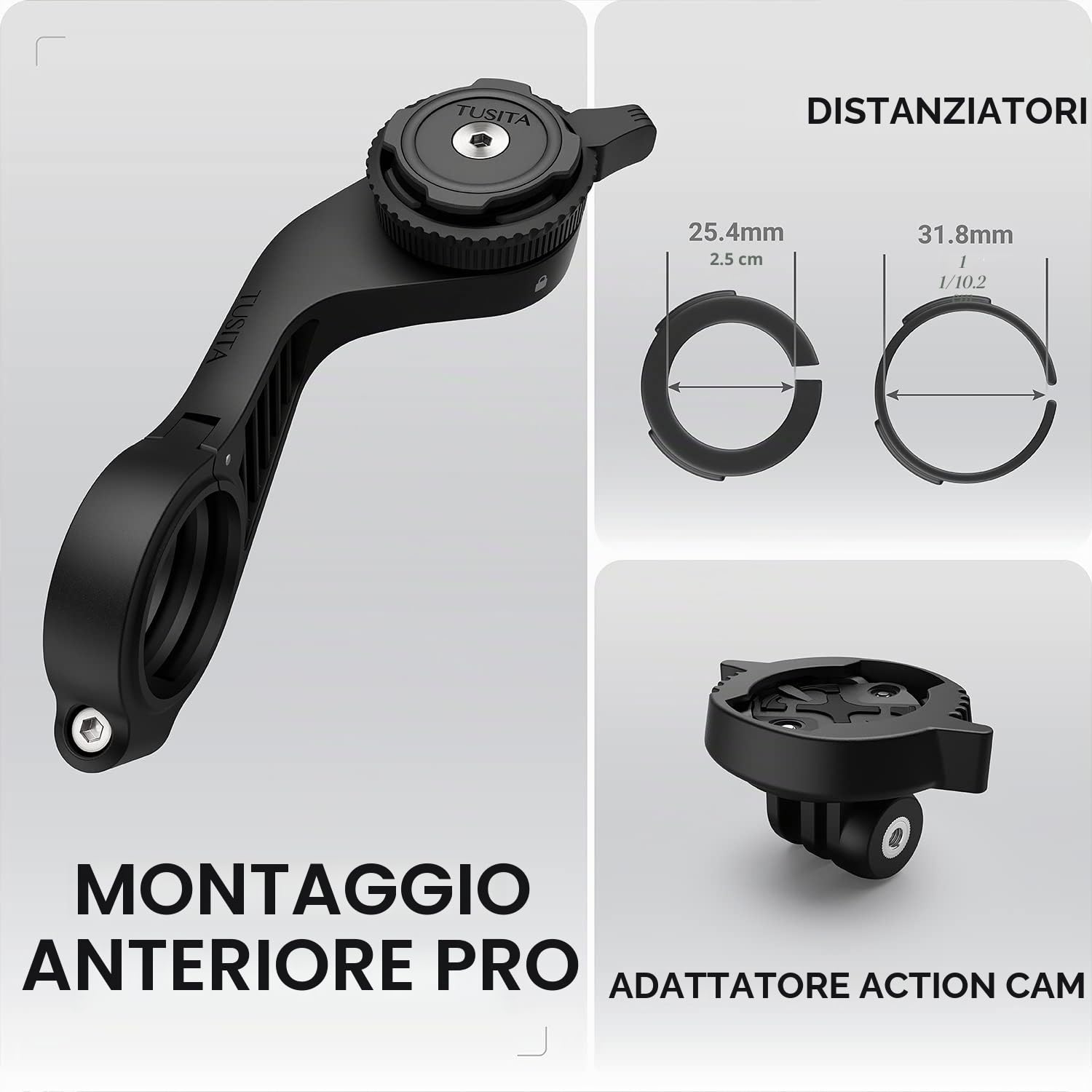 TUSITA Sistema Twist Lock Out Front Mount PRO - Ciclismo