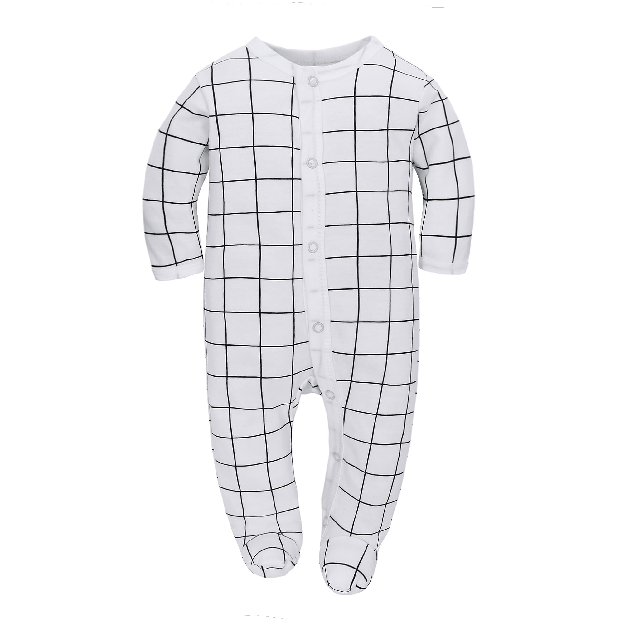 Miracle Baby 3 pièces bébé barboteuses bébé pyjama sac de couchage en coton avec pieds avec boutons Gr. 56 62 68 pour nouveau-né filles Garçon