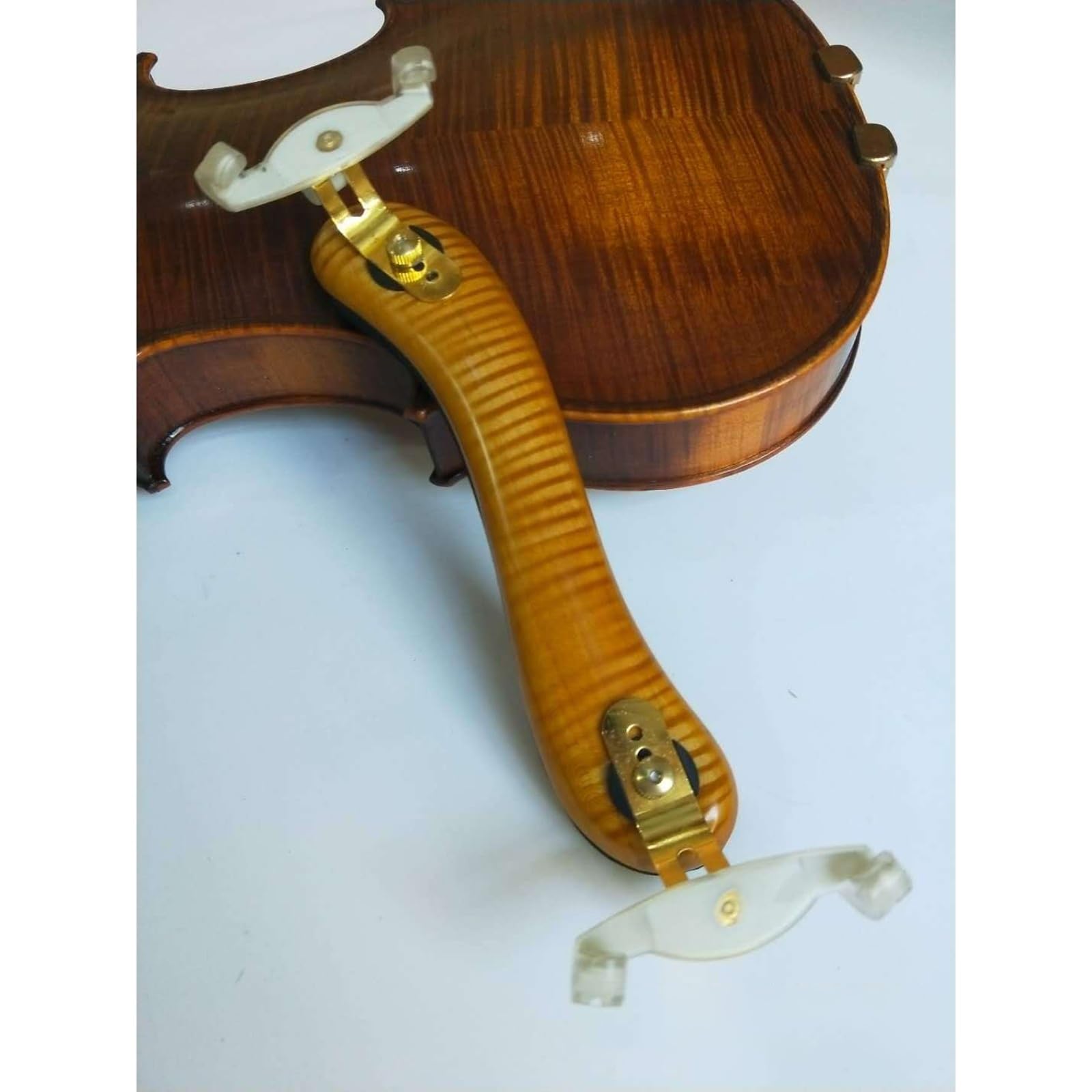Descansa Hombro Violín Descansa Hombro Ajustable, Hombreras de madera Almohadillas for violín Reposahombros Barbadas for violín(4/4 3/4)