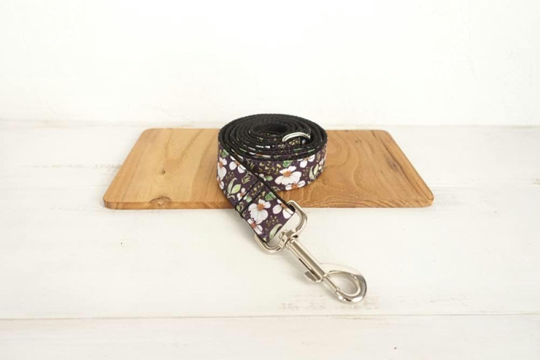 Collar de Perro Suave y Resistente con pequeñas Flores Collares de Perro 5 tamaños - Correa de Collar de Pajarita - S