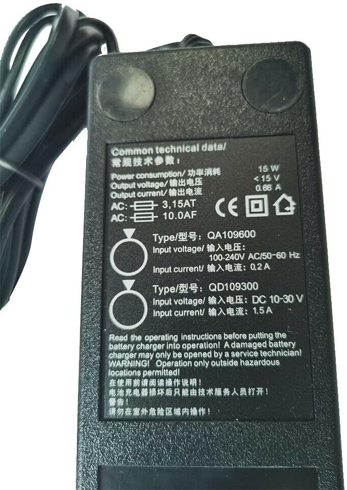 BALOLO (1*Charger+2*Battery) BA225030 6V 1500mAh Ni-Mh Rechargeable Battery with DC 10-30V QA109600 QD109300 Remote Battery Charger, for HBC Radiomatic BA225030 Battery