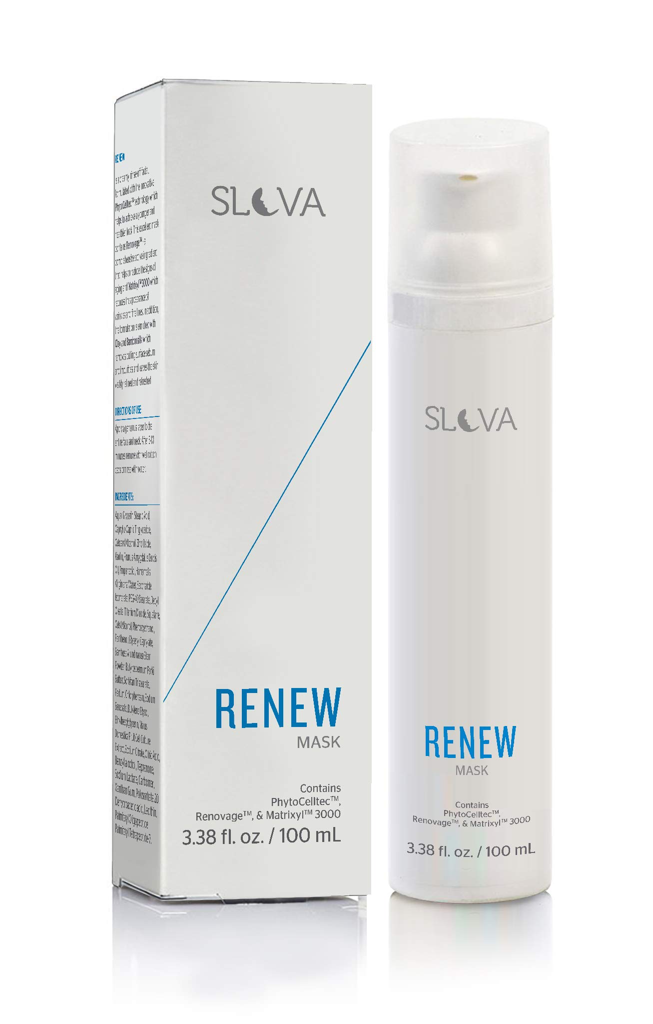 Slova Renew Acne Control, Skin Strengthening Stem Cells Sebum Cleansing Clay Face Mask | Repair All Skin Concerns Suitable for All Skin Types - 100ML