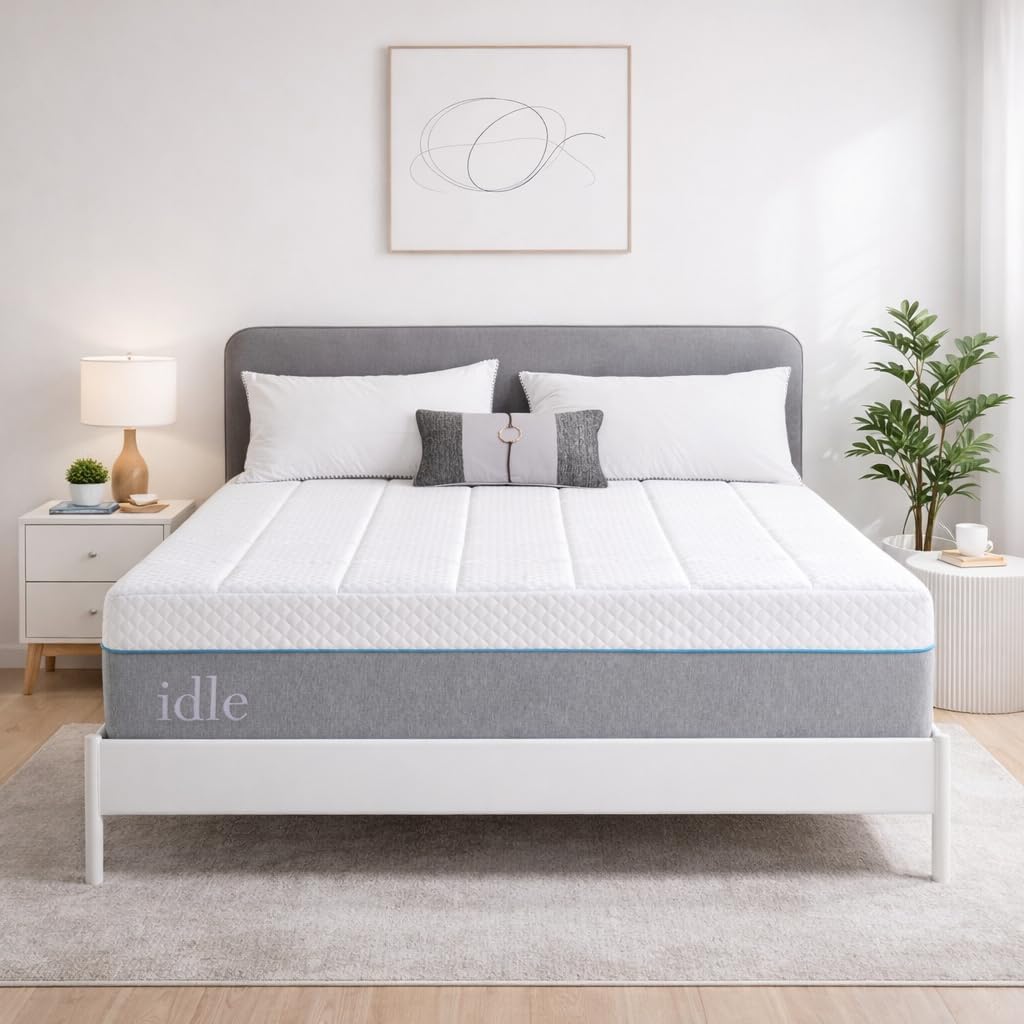 EGOHOME 14 Inch Queen Mattress in a Box, Gel Infused Memory Foam Mattress with Cooling Cover, Medium Firm for Back Pain Relief, Foam Made in USA, Fiberglass Free, CertiPUR-US Certified, 60”x80”x14”