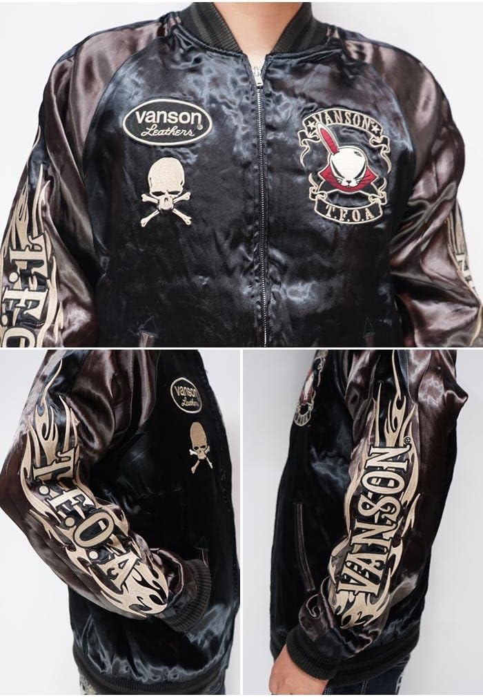 VANSON × T.F.O.A スカジャン Amazon | [バンソン] クローズ メンズ リバーシブル スカジャン