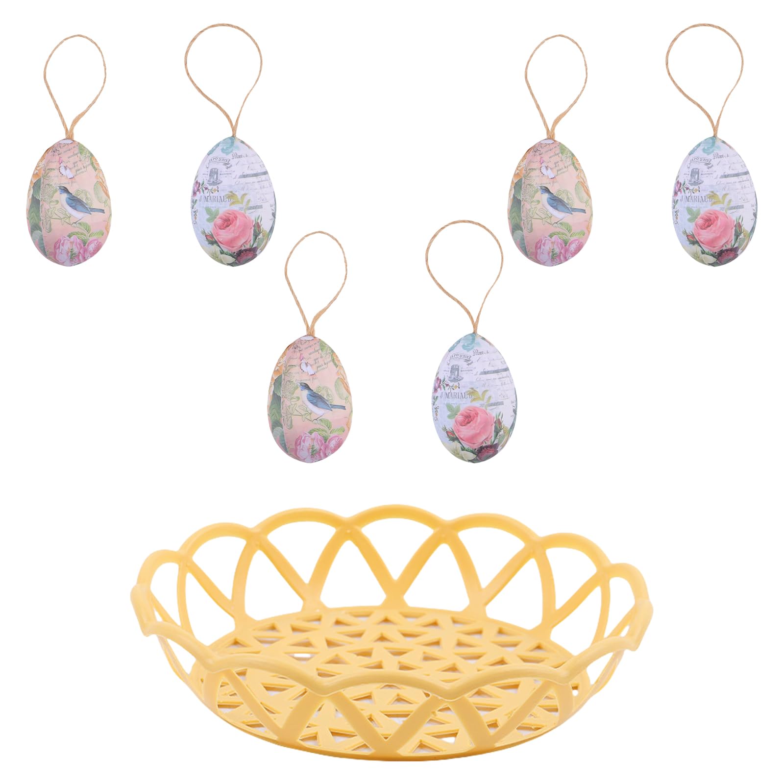 Tsophreniq Colorful Easters Eggs Ornament Portable and Sturdy Easy to Hanging Pendant for Festival Atmospheres At Parties Easters Ornament