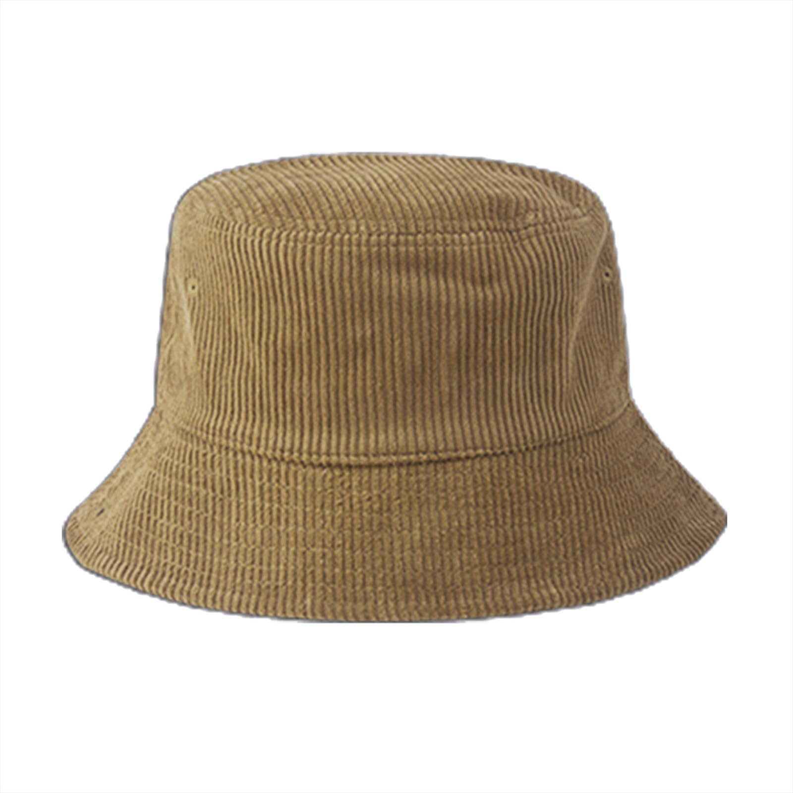 THINCAN Bucket hat,Corduroy Ribbed Bucket Hat Unisex Trendy Lightweight Outdoor Hip Hop Winter Warm Vacation Fisherman Headwear