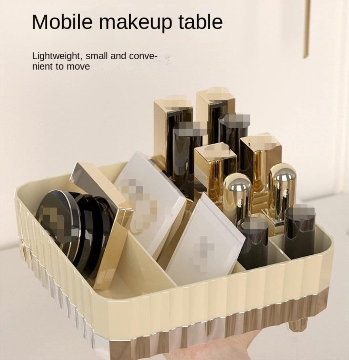 Organizador Cosméticos Organizador de Maquillaje Caja De Almacenamiento De Cosméticos De Plástico, Adornos, Caja De Clasificación Versátil, Organizador De Maquillaje Estante de Maquillajes Estuche de
