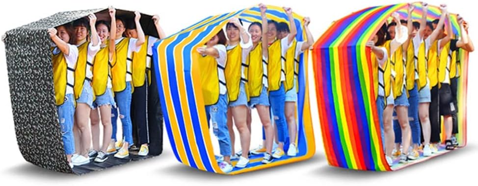 Work Team Building Game Playing Run Mat, Kids Adult Outdoor Party Games Field Day Teamwork Games, 4-20M (Size : Adult-6M)
