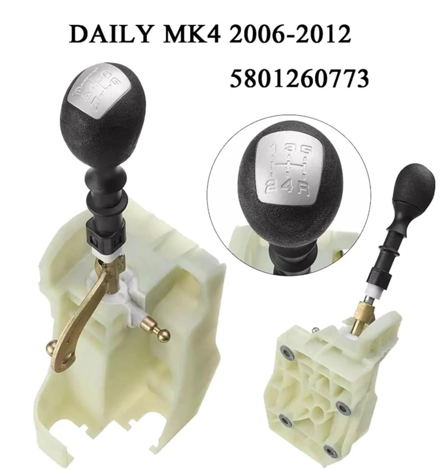 WYTXH Copertura del bagagliaio della leva del pomello del cambio per auto Leva del cambio adatta per IVECO DAILY IV DAILY V DAILY VI 2006-2017 Maniglia del cambio Shifter-gear_boot