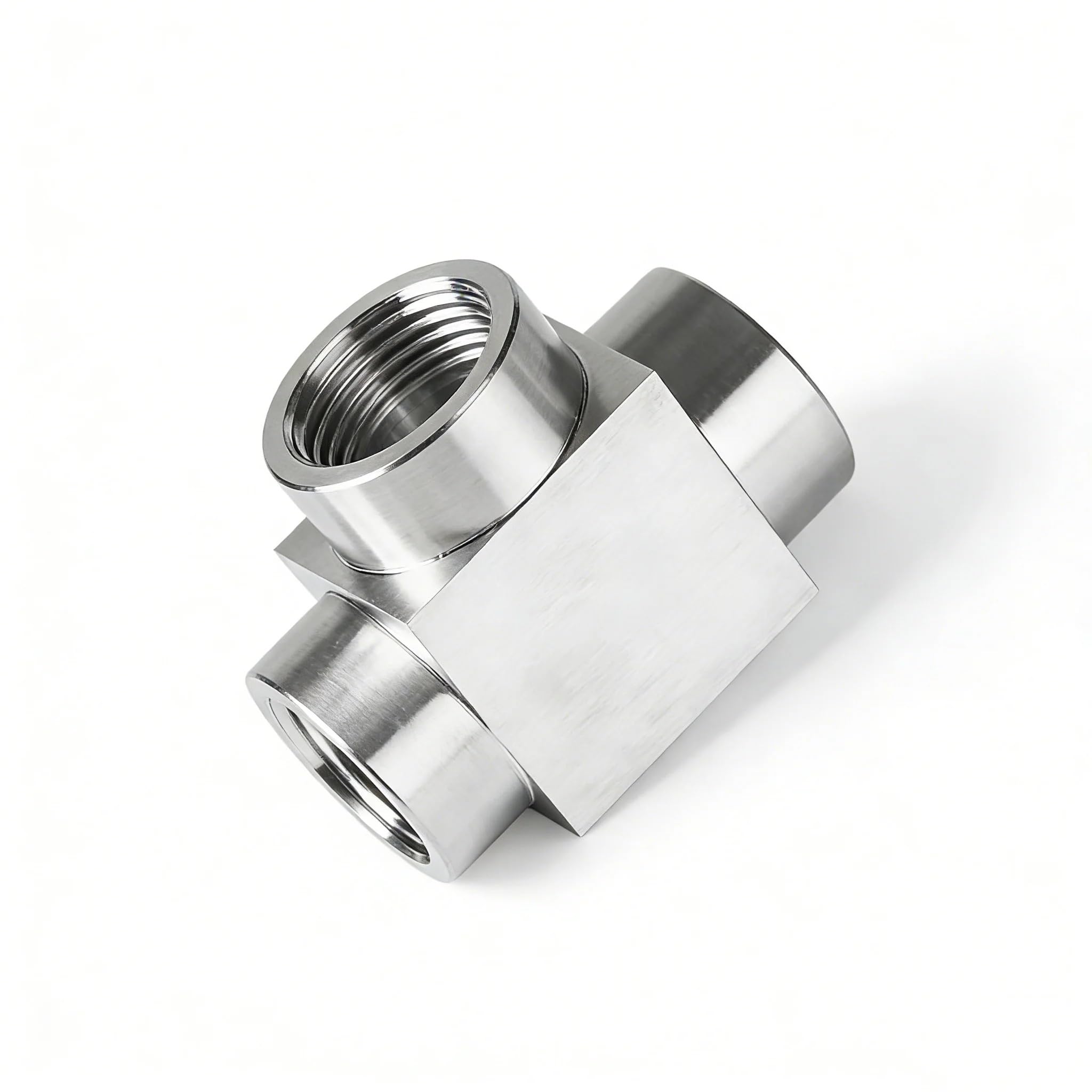 1/8" 1/4" 3/8" 1/2" M10 M12 M14 M16 M18 M20 BSP NPT metryczny gwint żeński trójnik 3 Way 304 rura wysokociśnieniowa ze stali nierdzewnej Fi(304 NPT1I2)