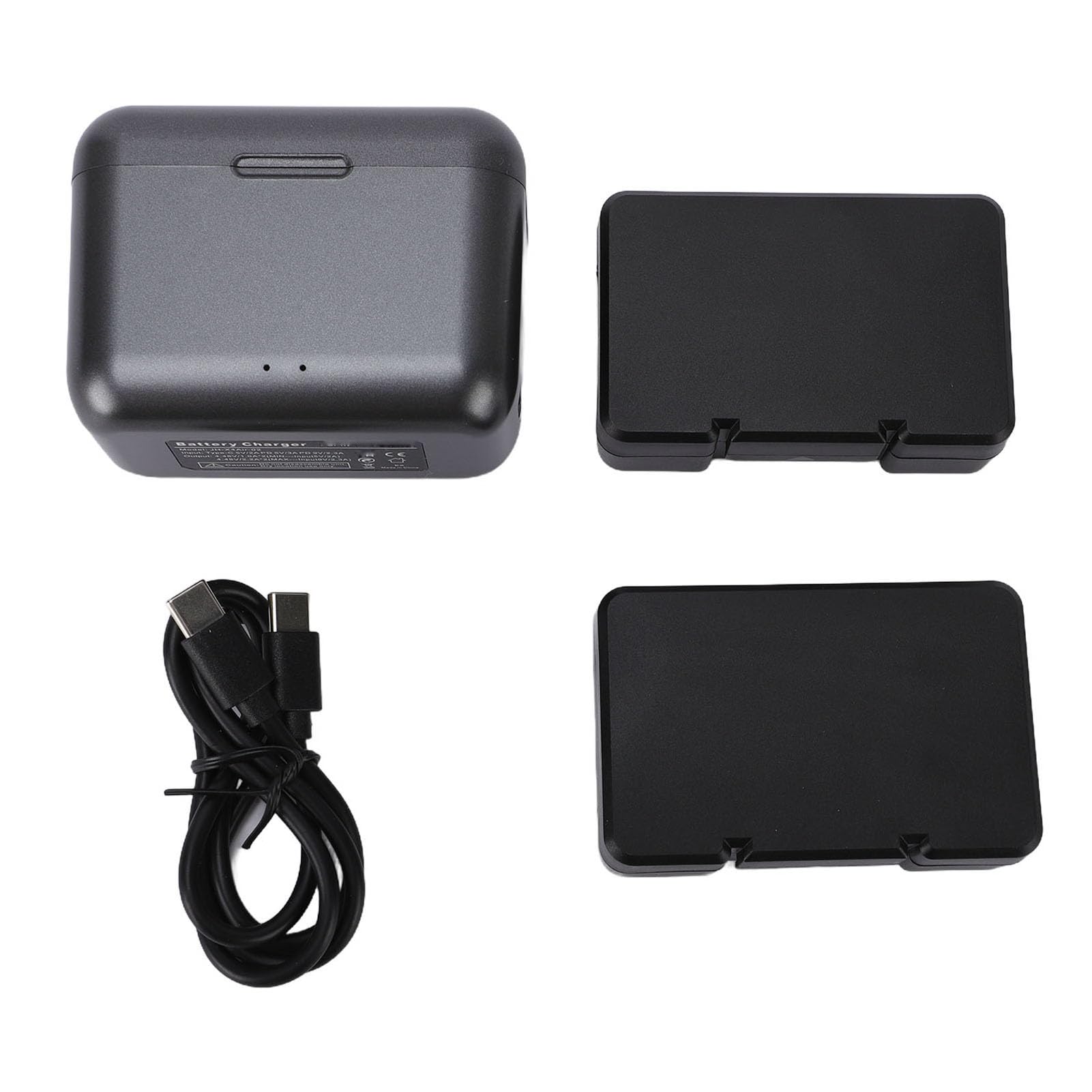 Cryfokt Baterías de Cámara de Acción de Alta Capacidad para X4 Air, Conjunto Portátil con Cargador de Doble Ranura y Estuches de Almacenamiento, 2 uds.
