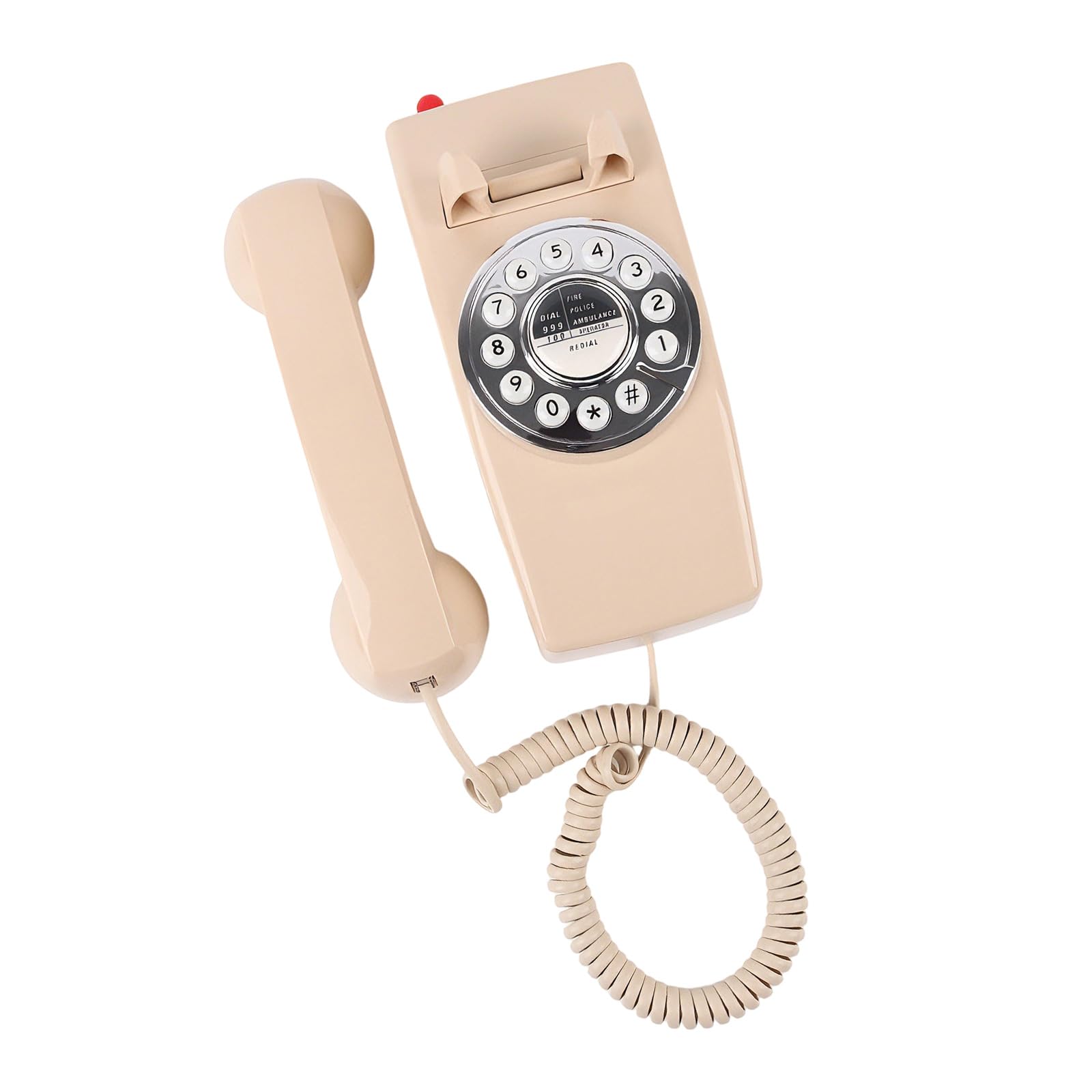 Teléfono Fijo Vintage de Uso múltiple, Estilo Vintage, teléfono Fijo para hogar, Escuela, Restaurante, Centro de Arte, teléfono de Pared Vintage montado en la Pared