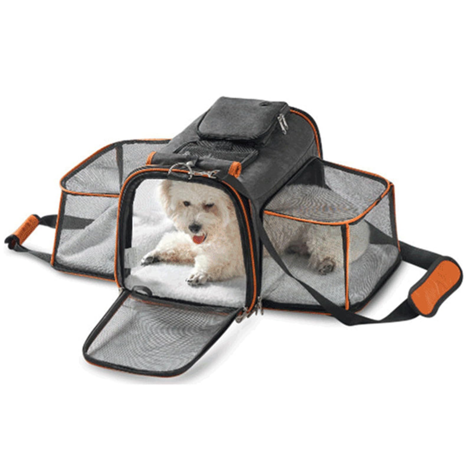 Grande borsa espandibile, per gatti, per passeggiate con animali domestici, viaggi all'aperto, visite turistiche, design da viaggio, trasportini traspiranti per animali domestici