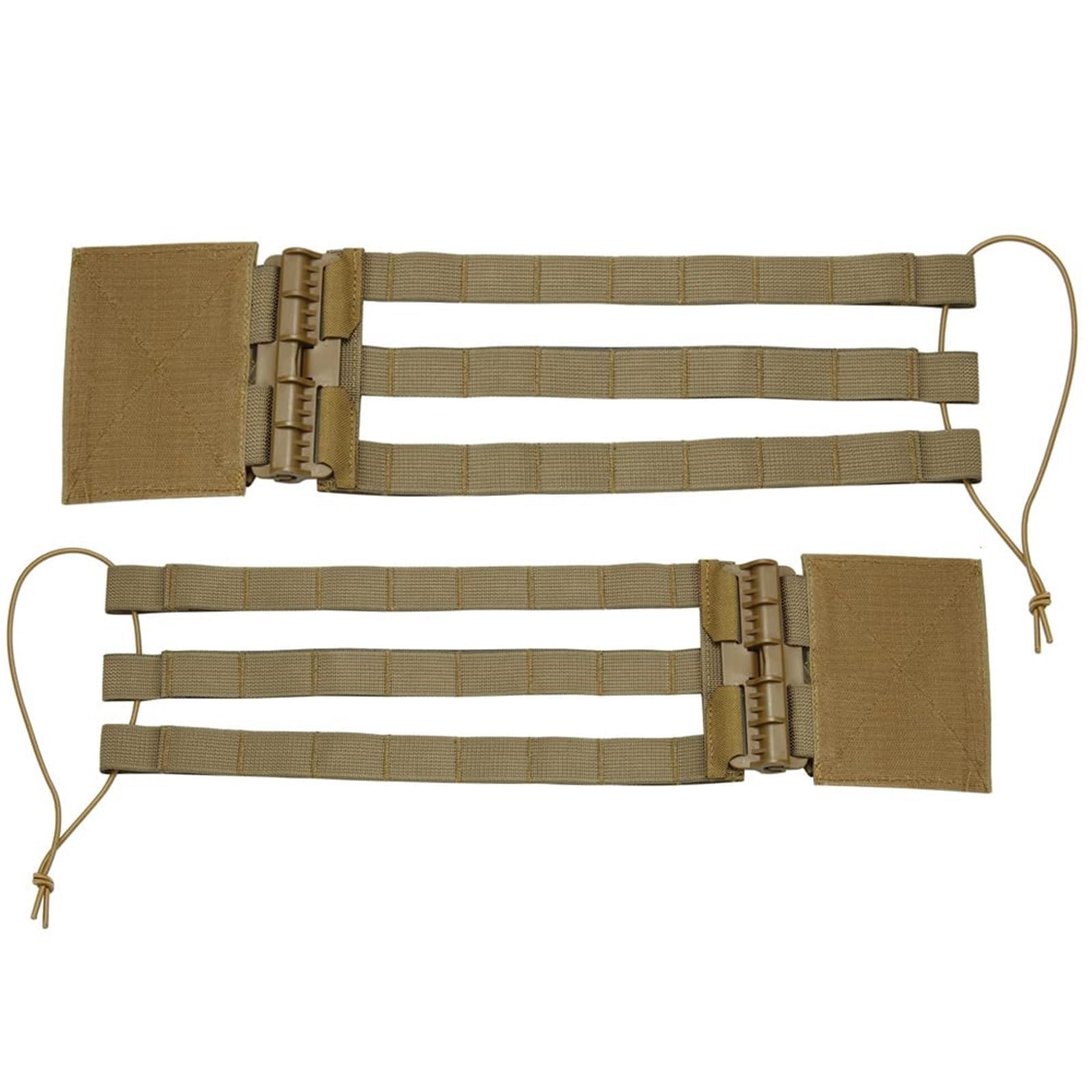 WLXW Tactical MOLLE Vest Quick Release Skeletal Mesh Cummerbund Strap Side Belt For JPC XPC NCPC CPC Vest Fits CS Hunting Airsoft Paintball Gear(TAN)