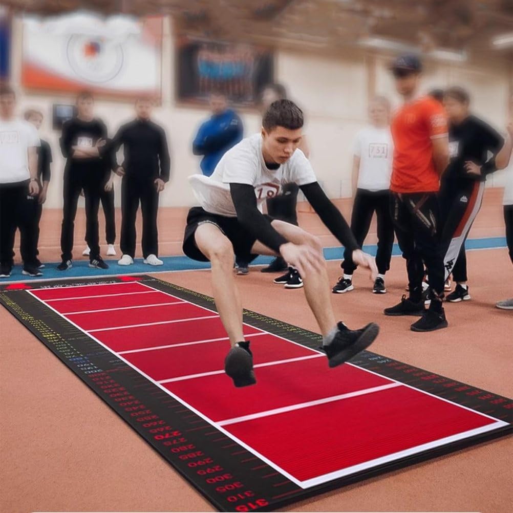 Profesjonalna mata testowa do długich skoków do szkoły, sportu, sportowców treningowych, antypoślizgowa podkładka do trenera pomiarowego