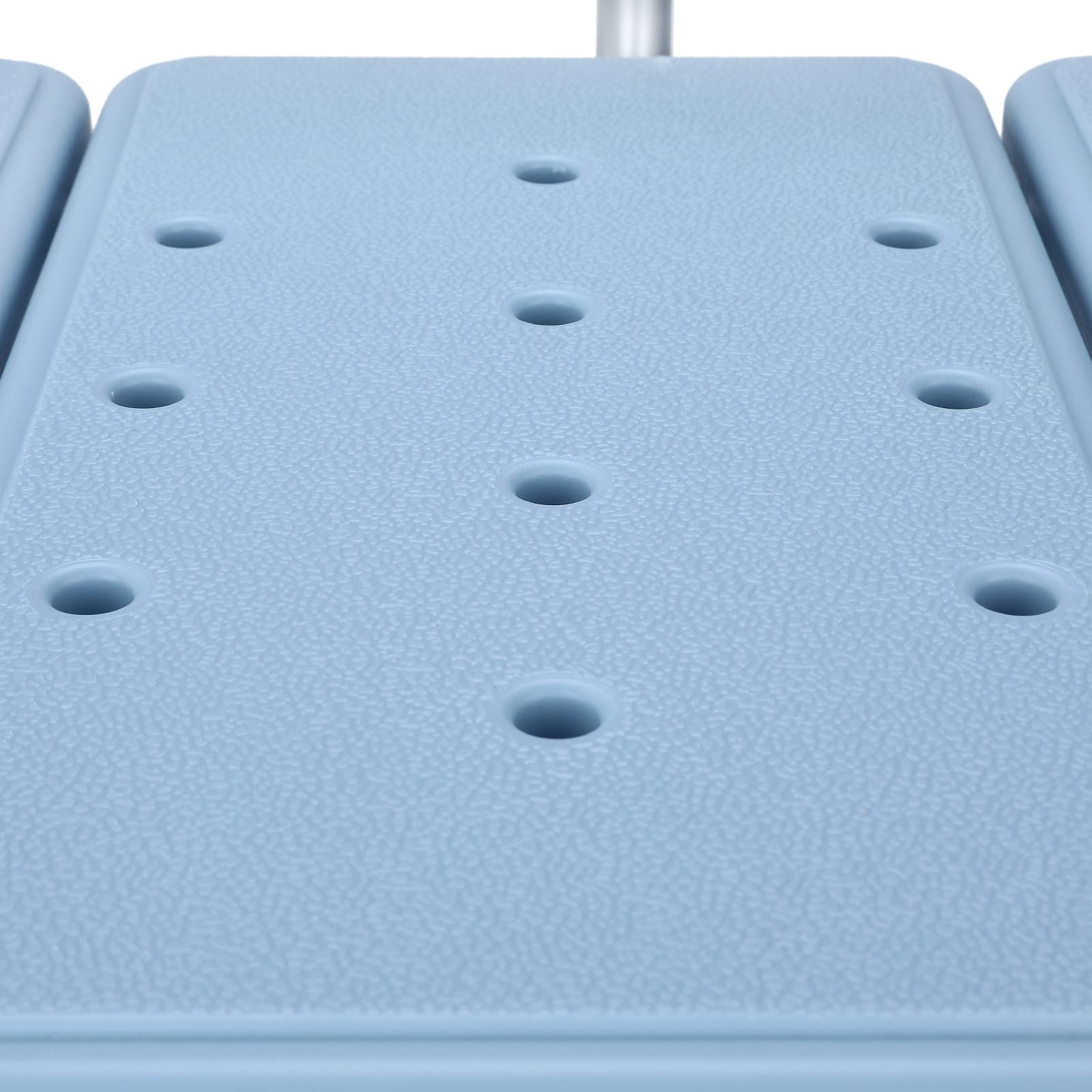 SUBTLETY Taburete de ducha de 85 a 96,5 cm, altura regulable, con respaldo y reposabrazos, asiento de ducha de aluminio y plástico, antideslizante, para adultos, personas mayores, embarazadas, color