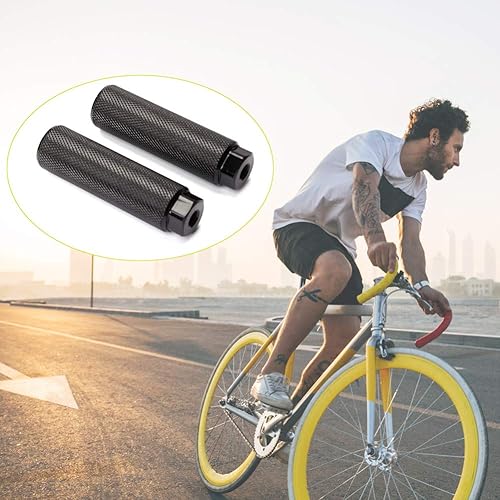 Vista 6 de Vuwuma Amotor - Estriberas de aleación de aluminio antideslizantes para bicicleta BMX para bicicleta de montaña Ciclismo Trasero Stunt Pegs Fit 3/8