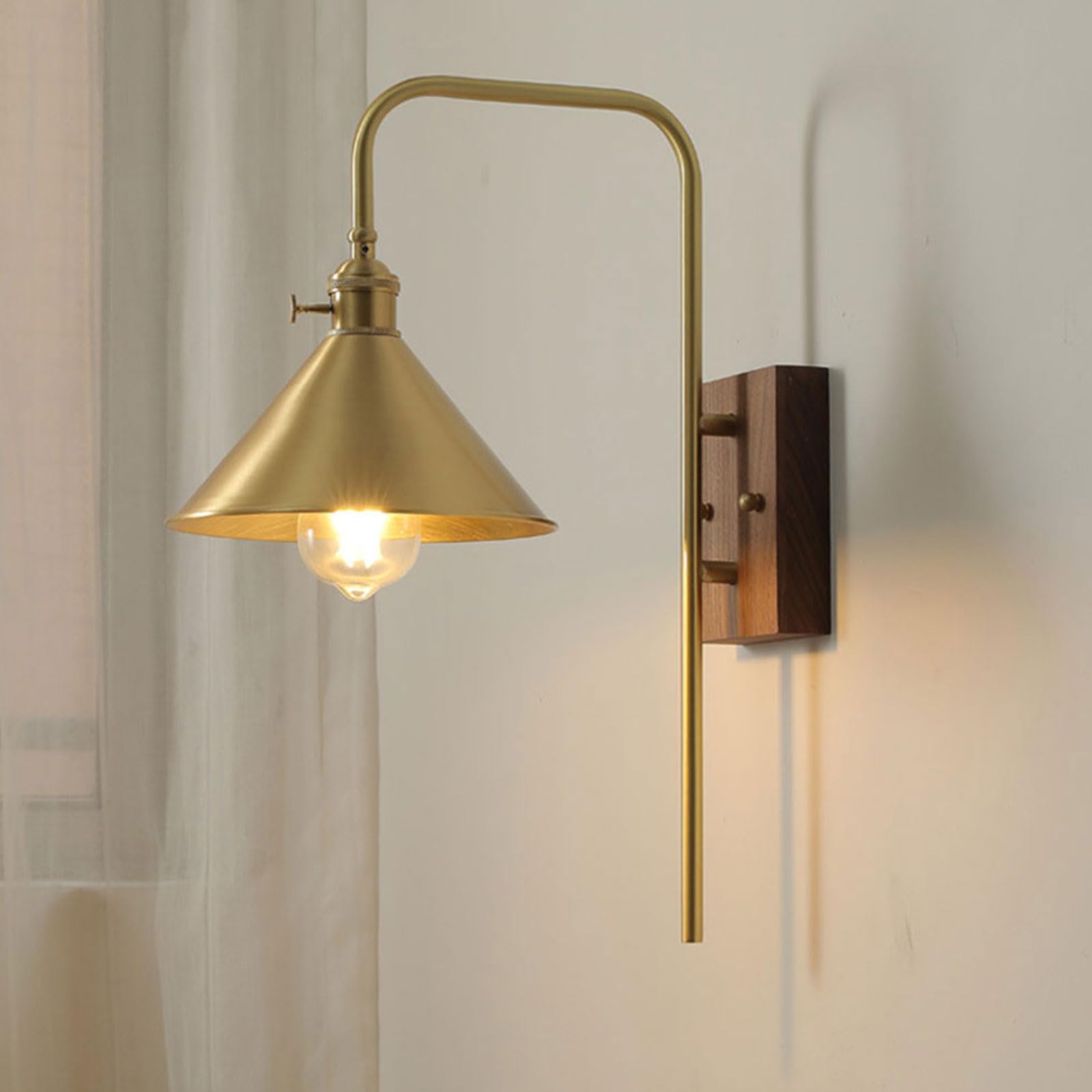 Lámpara de Pared Moderna para Interiores, Estilo nórdico Retro, lámpara de mesilla de Noche, Espejo de baño, Faro para Sala de Estar y Dormitorio, 1 Unidad.