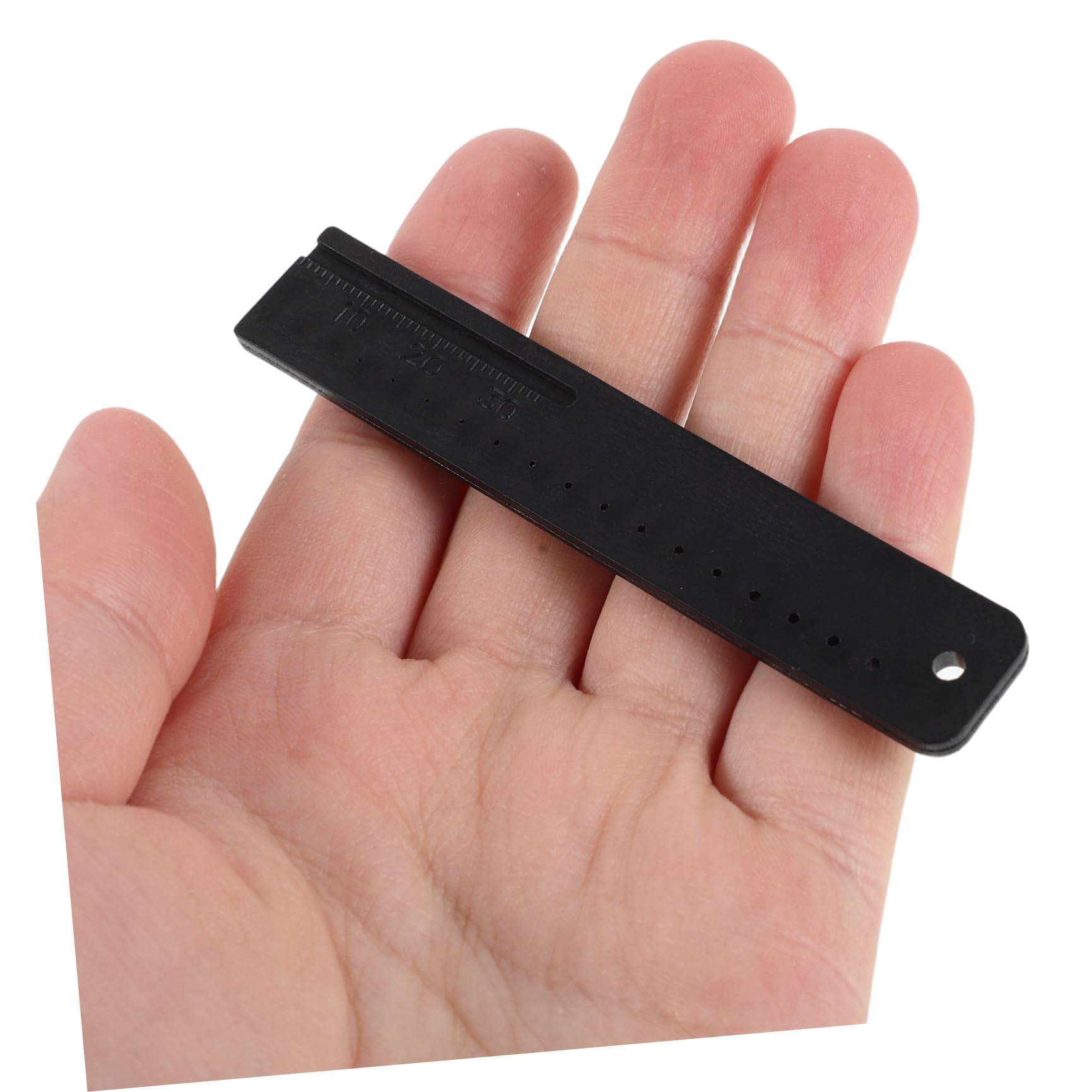 YARNOW Righello di Misurazione Endodontico 2 Pezzi in Plastica Nero Scala Chiara per Forniture Canalari Strumento di Precisione per Uso Clinico e Laboratorio