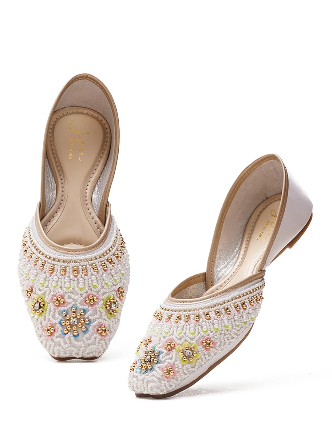 Women's Handcrafted Embellished Jutti | Traditional & Stylish Ethnic Footwear | Comfortable & Festive for Women