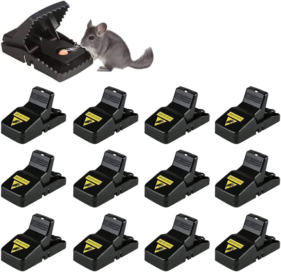 Reusable Mouse Trap, 12 Pack Mouse Traps for Indoors and Outdoors That