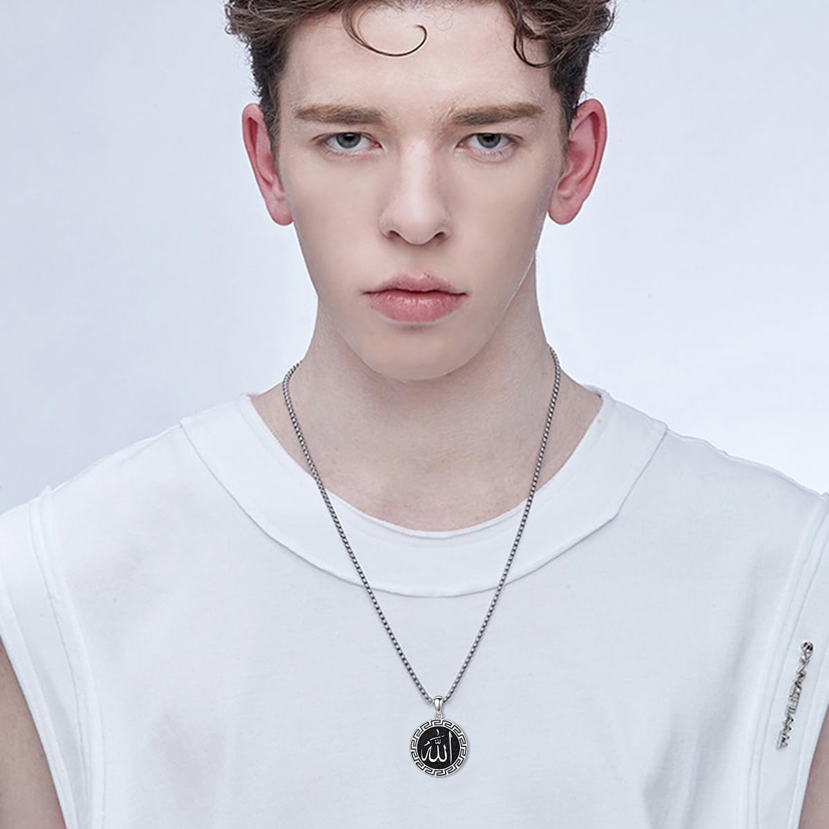 Allah Necklace for Men 925 Sterling Silver/18K Gold Plated Allah Arabic Pendant Islamic Jewelry Gifts for Men Women - Image 6