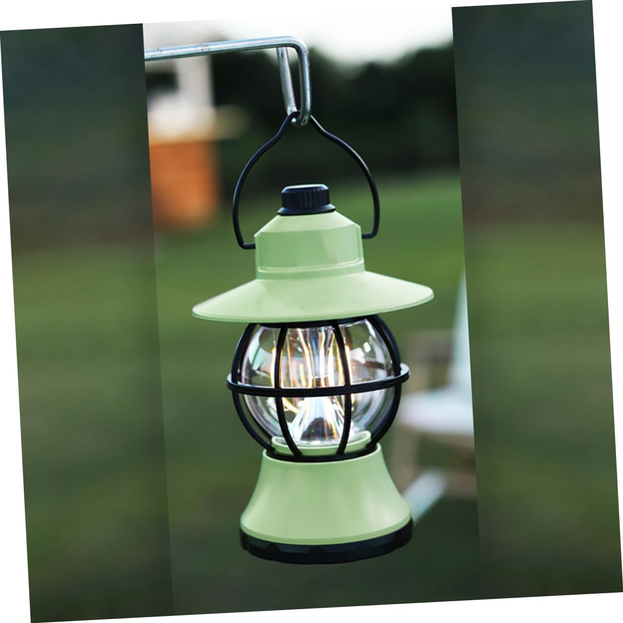 Retro Campinglampe Tragbar, Wiederaufladbar, 3000mah, 20-480 Lumen