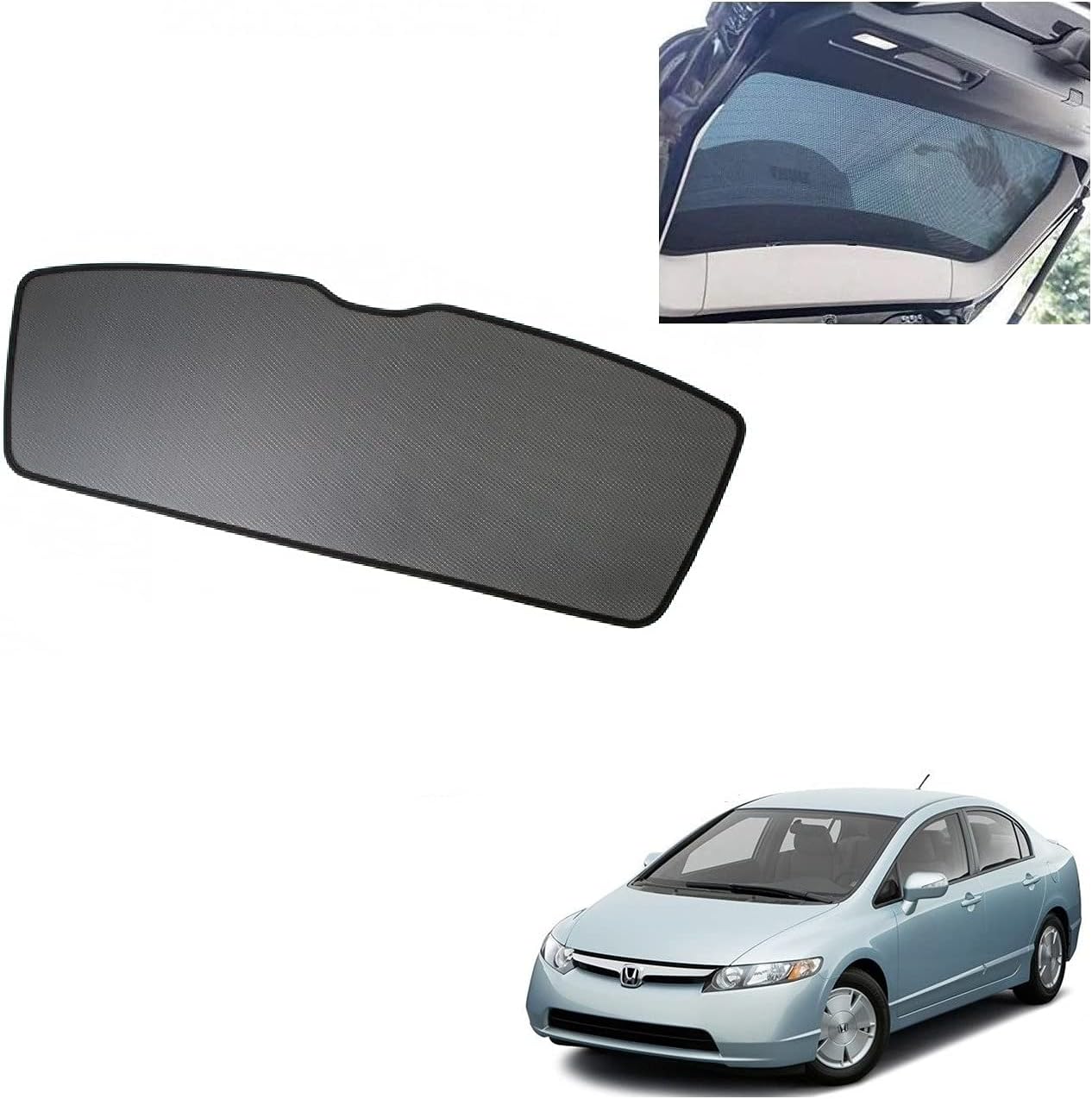 Auto Addict Car Dicky Sunshade Curtain (Rear Window,Diggy,1 Pc) for Honda Civic Old(2006-2010)