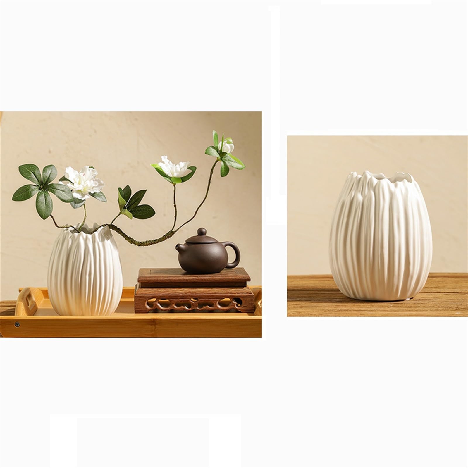 Vaso in Ceramica Decorativo, Vaso Decorativo Vaso Alto Opaco, Decorazioni per la casa in Stile Nordico per Fiori secchi Fiori freschi