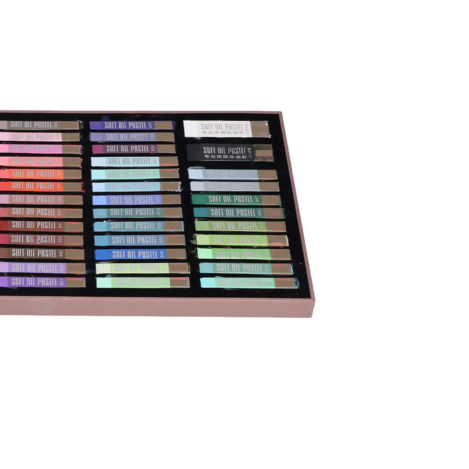 50 Pcs Pastels à L'huile Couleurs Vives Douces et Brillantes pour la Peinture et L'art du Graffiti, Adaptés aux Enfants et aux Artistes, Fabriqués avec des Matériaux (8548MNML)