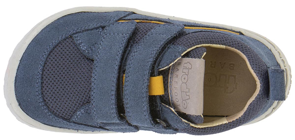 Froddo Sneakersy do chodzenia boso ze skóry + siateczkowe obszycie z podwójnym zapięciem na rzep * G3130271