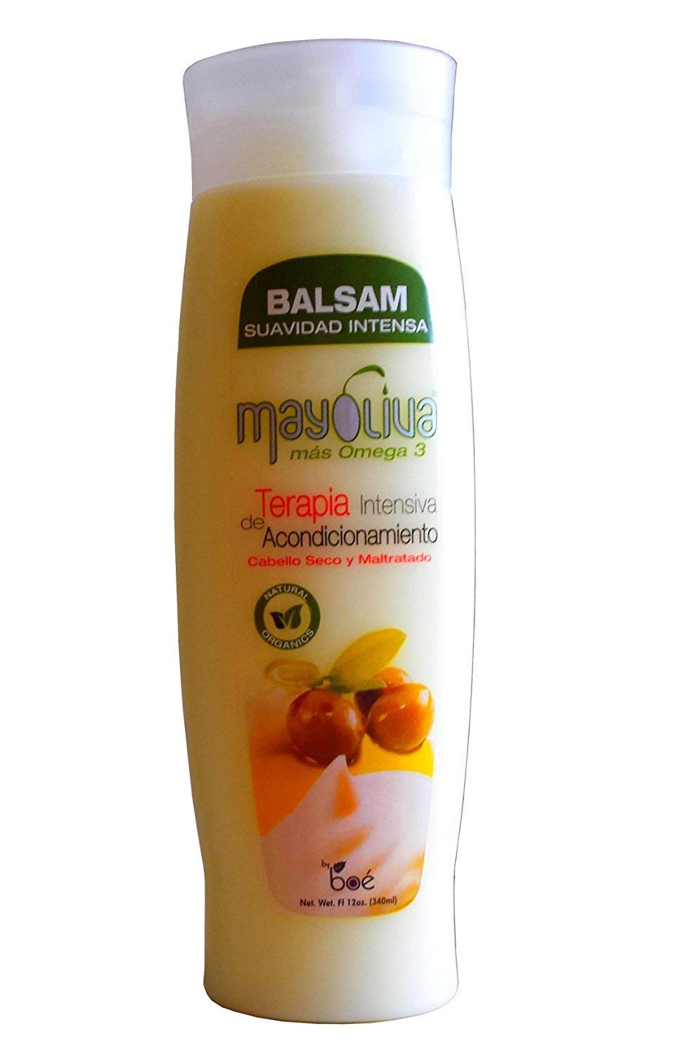 Mayoliva Intensive Conditioning Therapy for Dry & Damaged Hair, Balsam, 12 Ounce
