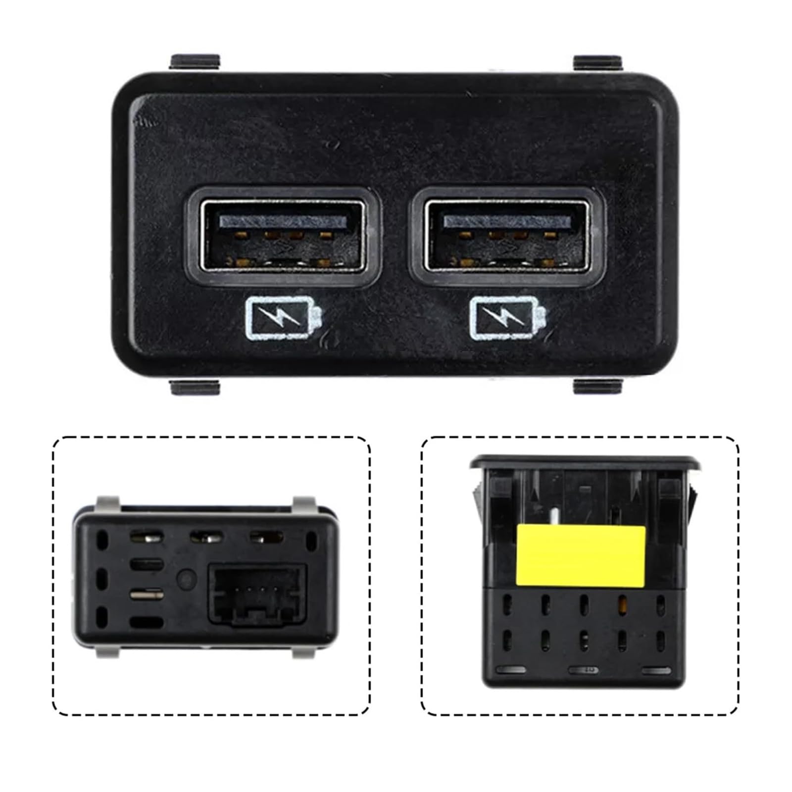 Presa di ricarica USB efficiente con protezioni da sovratensione Adattatore versatile per porta USB T99Q7-6MA0A per caricabatterie USB da viaggio in famiglia Autmotives