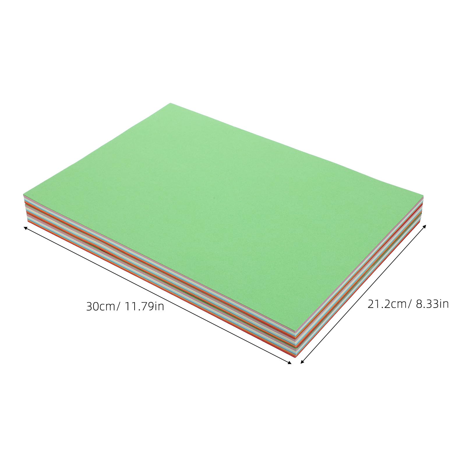 DOITOOL 300 szt. kolorowego papieru ksero A4 – wielofunkcyjne arkusze papiernicze do prac rękodzielniczych – pastelowe kartony do scrapbookingu i biura – kolorowe materiały do ​​druku (65 g)
