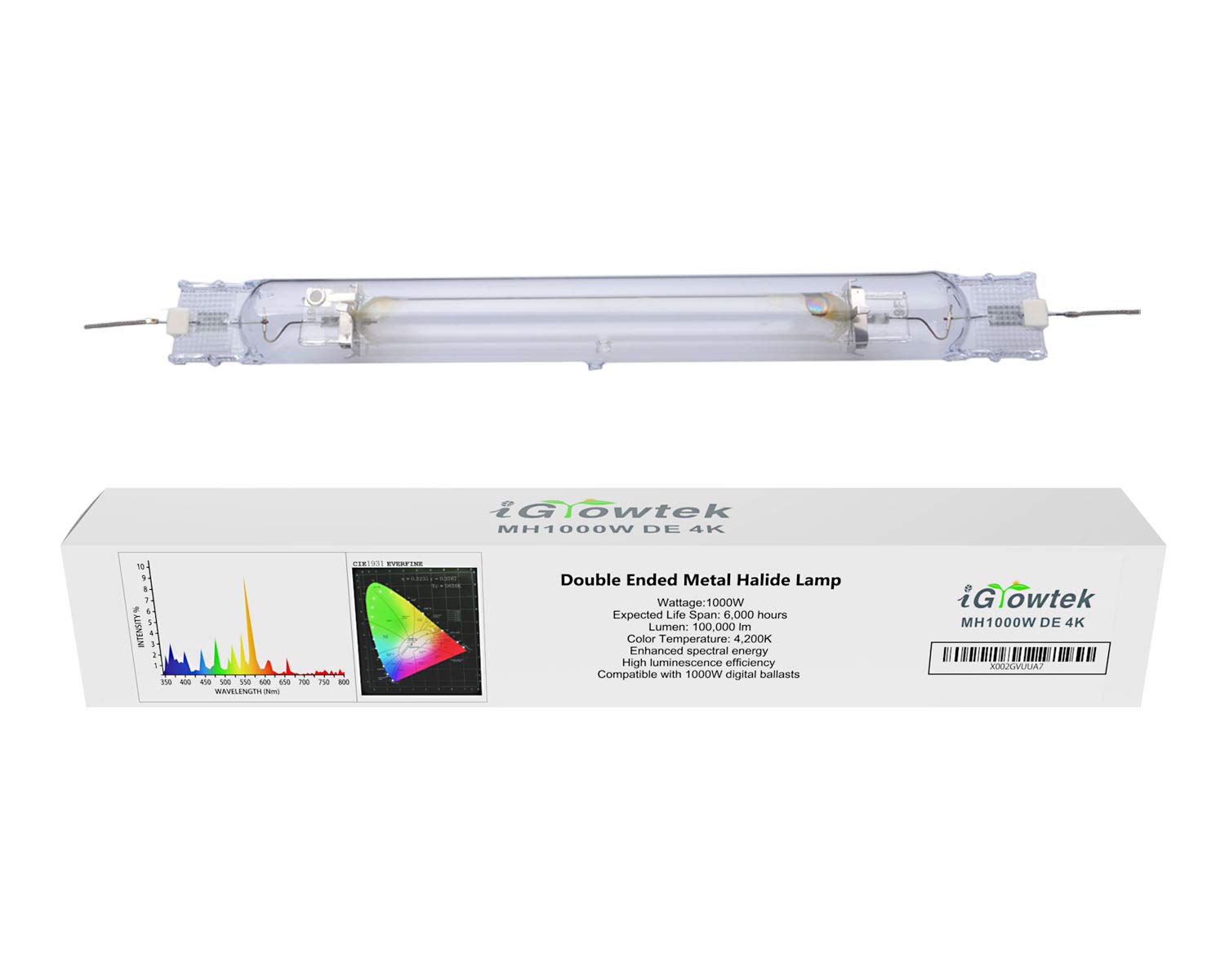 Buy iGrowtek 4000K 1000W Double Ended MH Grow Light Bulb,1000 Watt DE