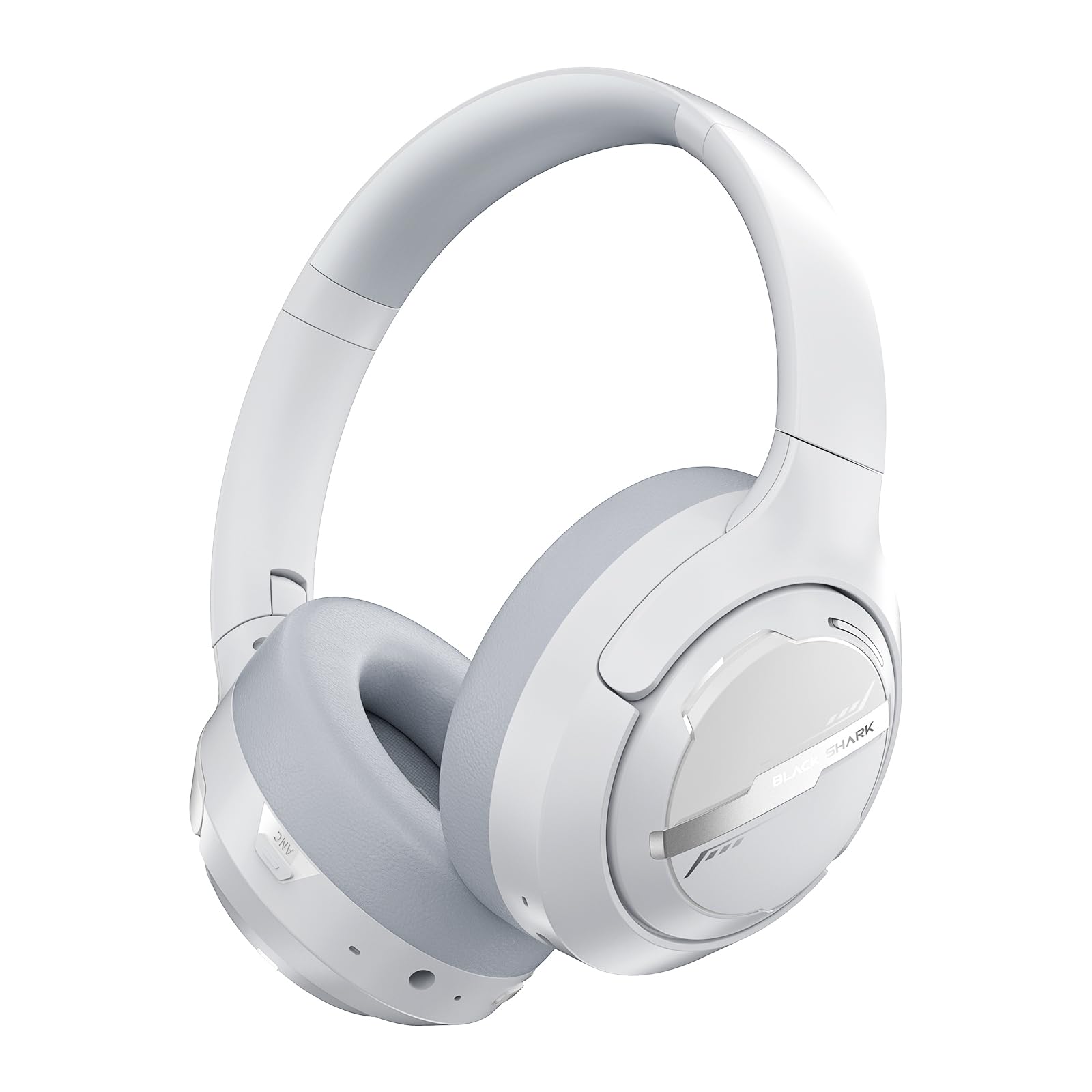 Black Shark JoyBuds Max Active Noise Cancelling Headphones, 50H Playtime Wireless Over Ear Headphones with Microphone, Bluetooth 5.4 Gaming Headsets