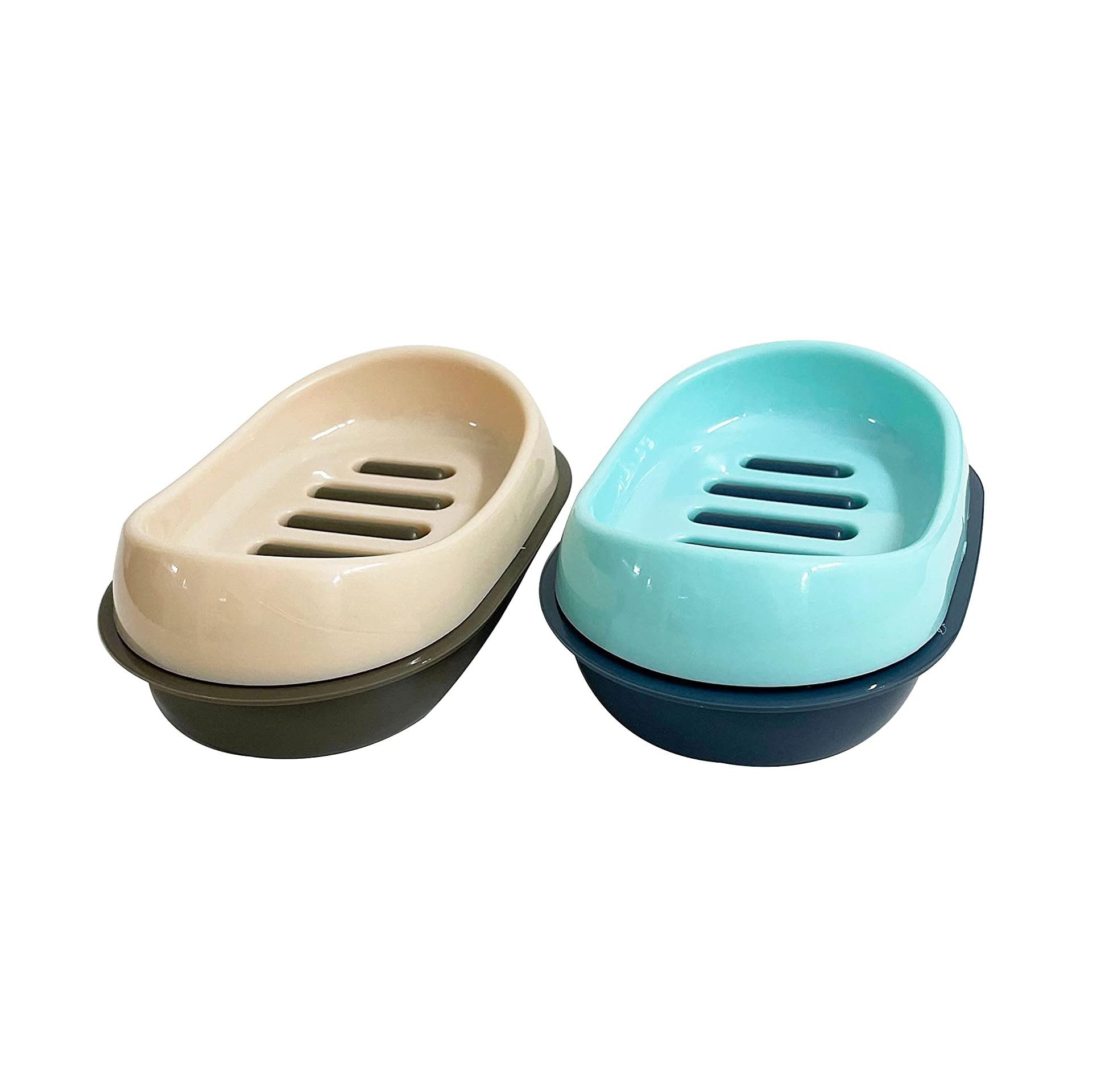 CSM Plastic Soap Cases - Set of 2 Pcs (Beige, Light Blue) (B09BL62VLN) Amazon Price History, Amazon Price Tracker
